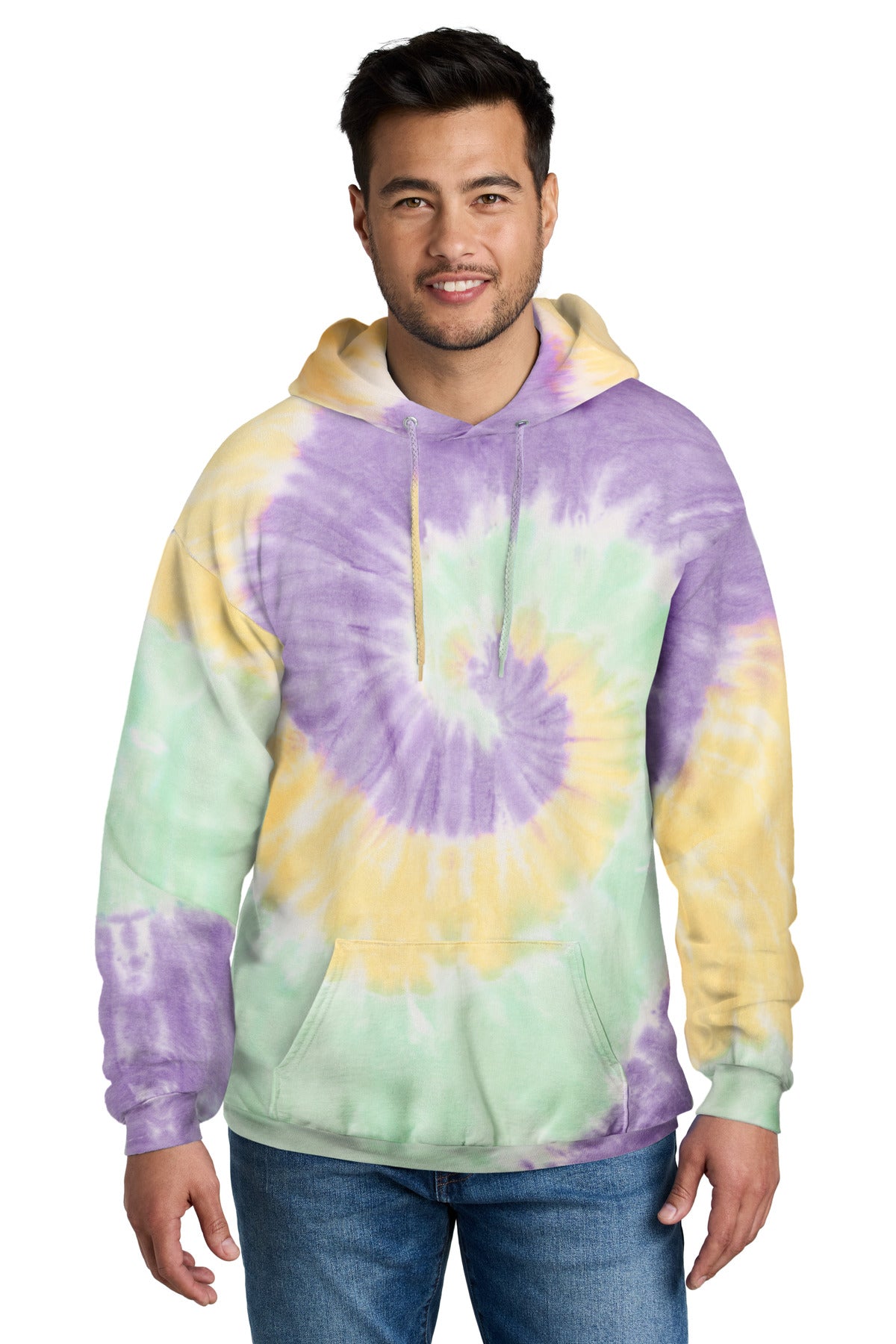 Custom Embroidered - Port & Company® Tie-Dye Pullover Hooded Sweatshirt. PC146