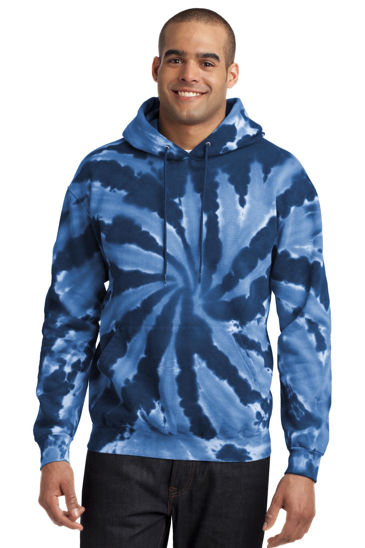 Custom Embroidered - Port & Company® Tie-Dye Pullover Hooded Sweatshirt. PC146