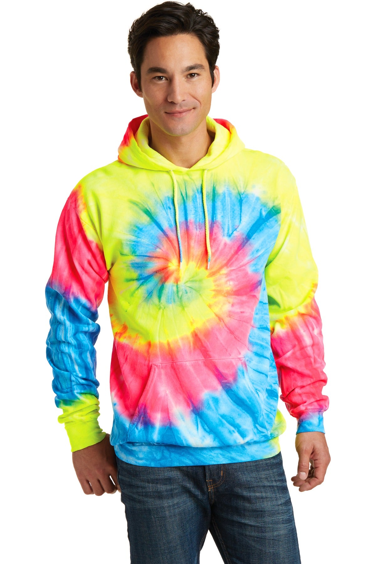 Custom Embroidered - Port & Company® Tie-Dye Pullover Hooded Sweatshirt. PC146