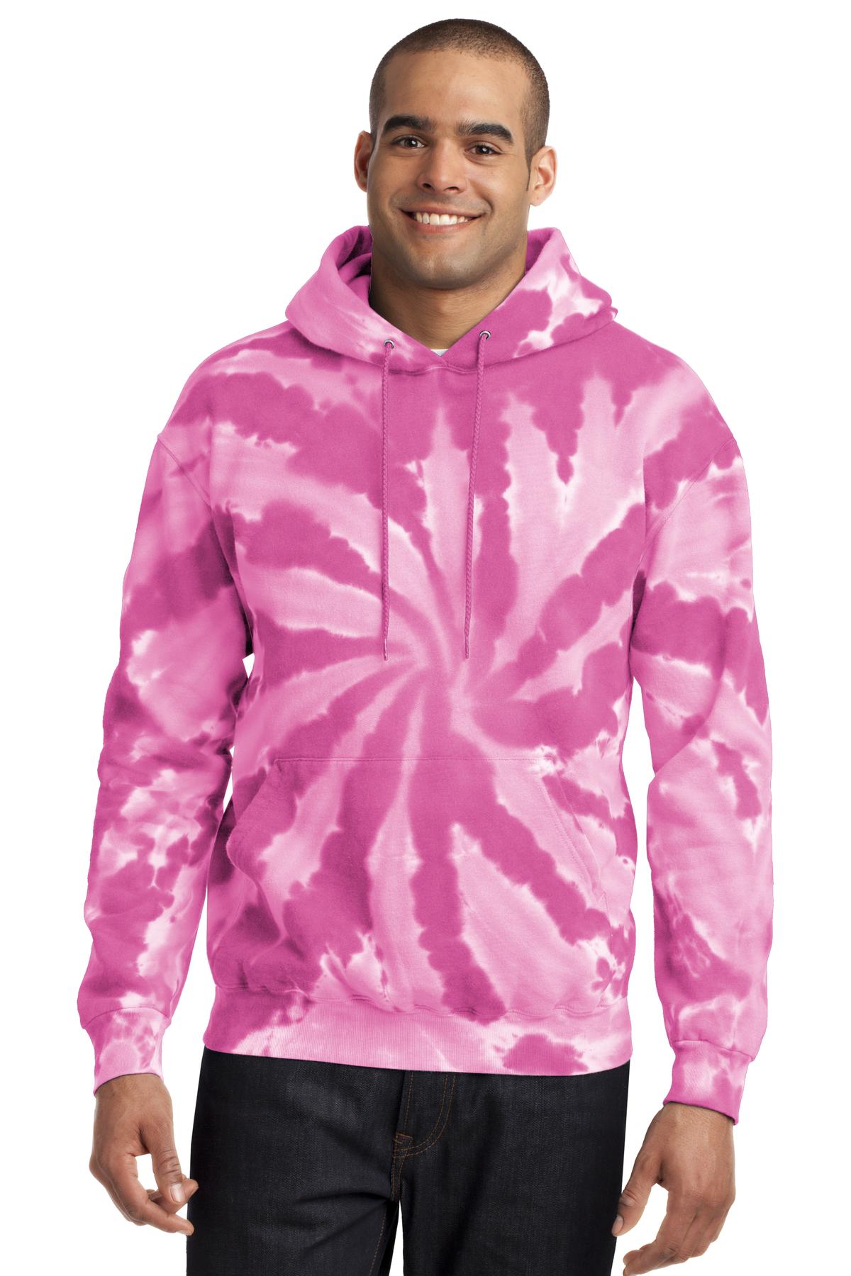 Custom Embroidered - Port & Company® Tie-Dye Pullover Hooded Sweatshirt. PC146