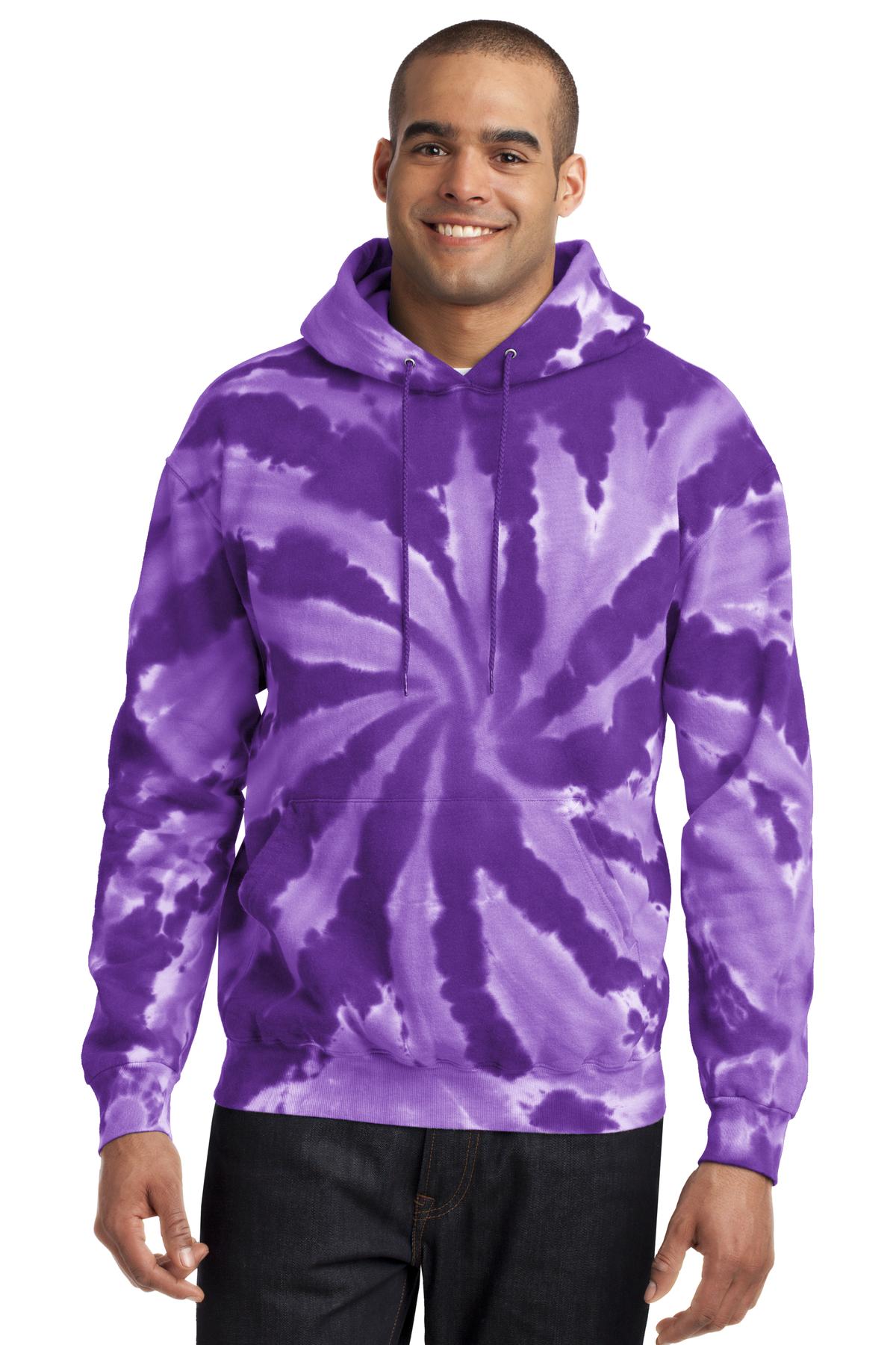 Custom Embroidered - Port & Company® Tie-Dye Pullover Hooded Sweatshirt. PC146