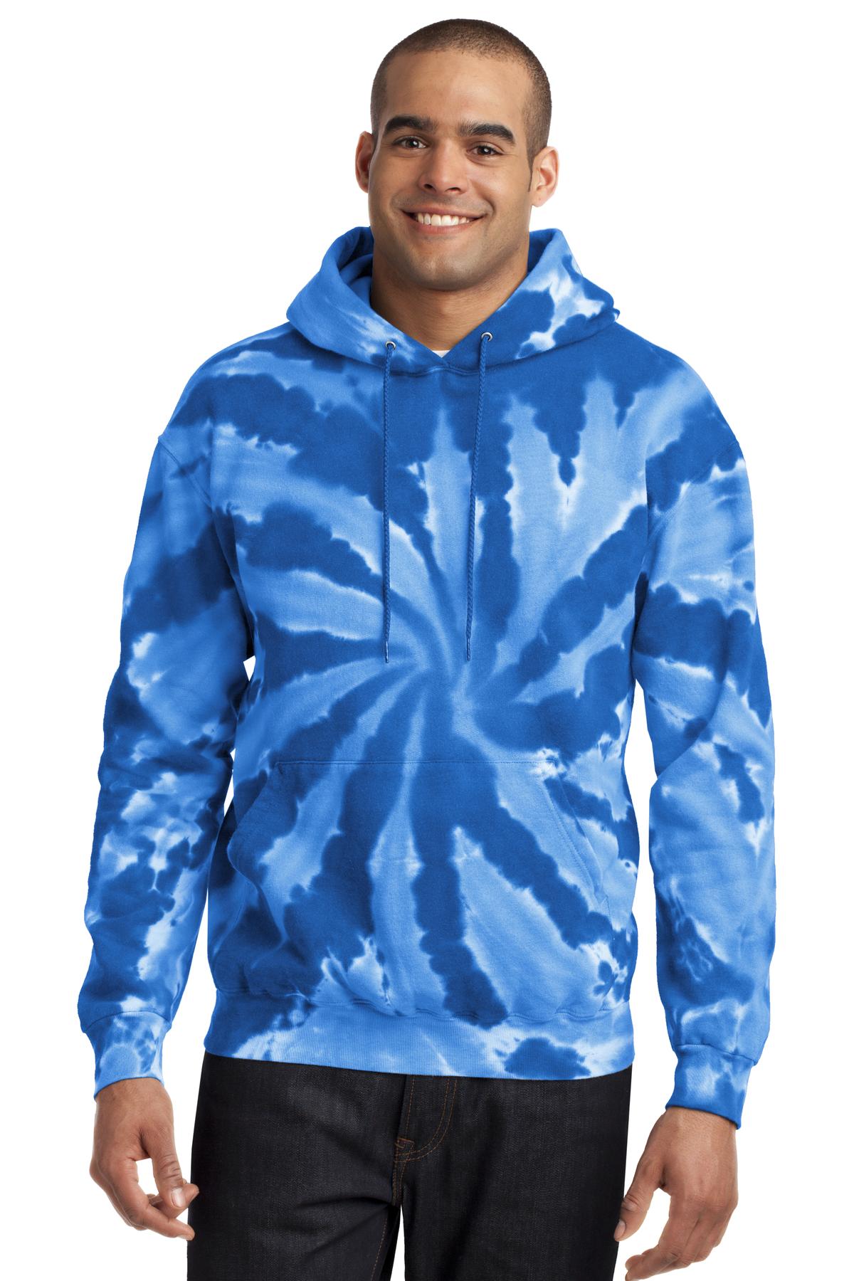 Custom Embroidered - Port & Company® Tie-Dye Pullover Hooded Sweatshirt. PC146