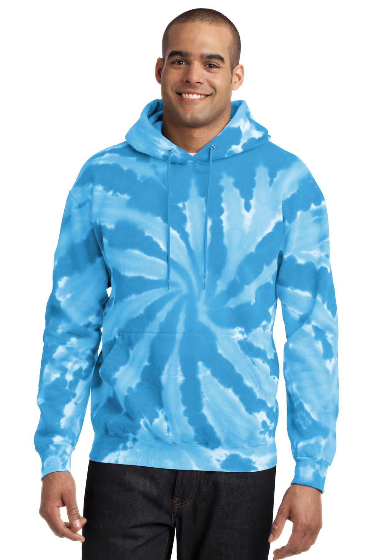 Custom Embroidered - Port & Company® Tie-Dye Pullover Hooded Sweatshirt. PC146