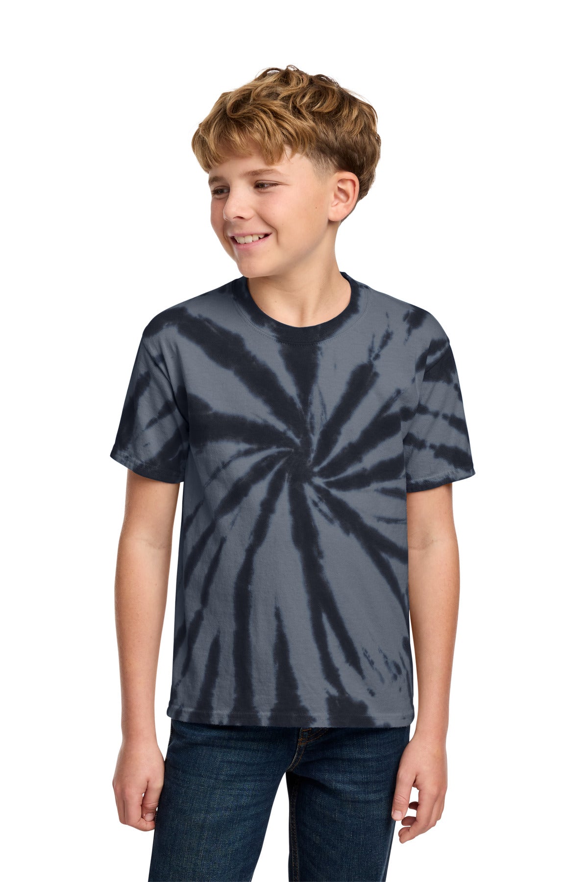 Custom Embroidery or DTF Print - Port & Co ®  Youth Tie-Dye Tee. PC147Y