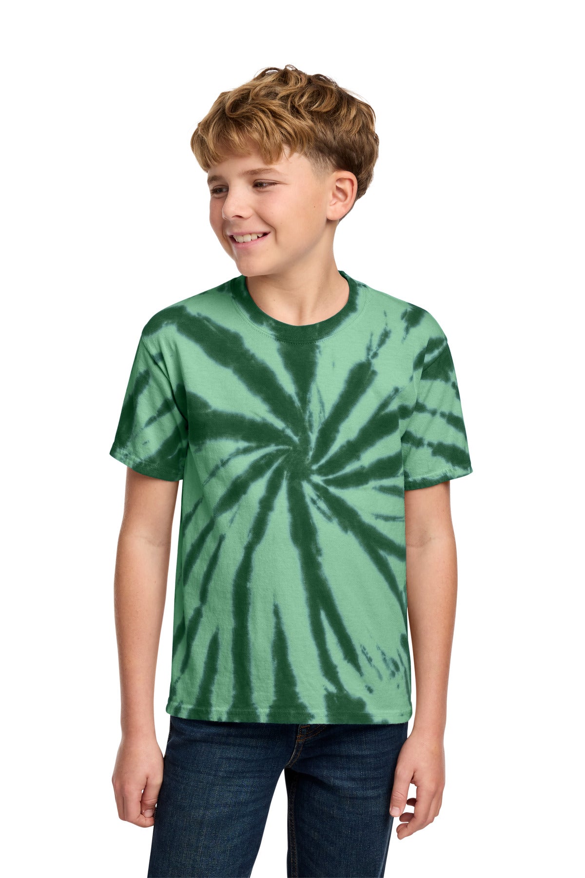 Custom Embroidery or DTF Print - Port & Co ®  Youth Tie-Dye Tee. PC147Y