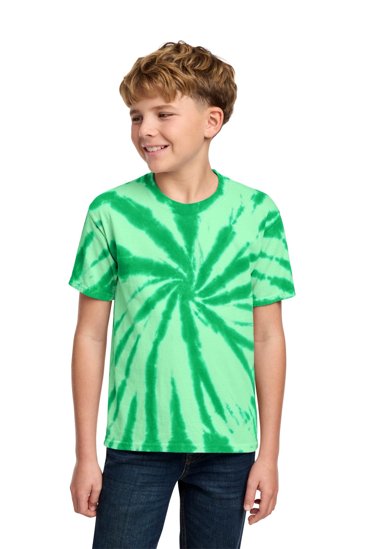 Custom Embroidery or DTF Print - Port & Co ®  Youth Tie-Dye Tee. PC147Y