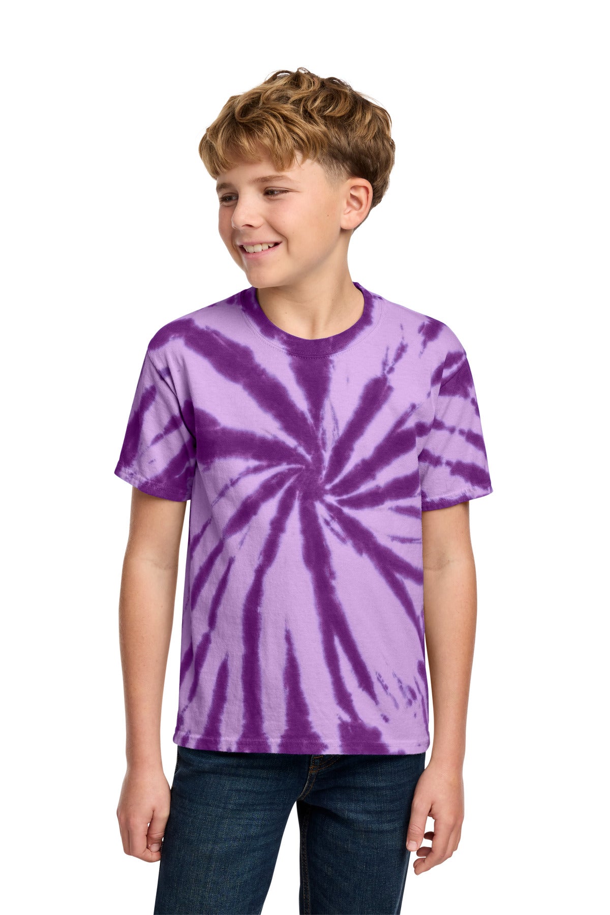 Custom Embroidery or DTF Print - Port & Co ®  Youth Tie-Dye Tee. PC147Y
