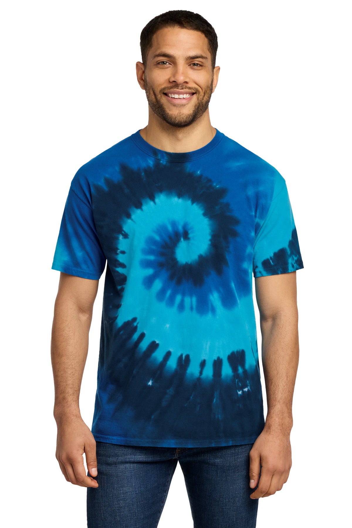 Custom Embroidery or DTF Print - Port & Co ®  Tie-Dye Tee. PC147