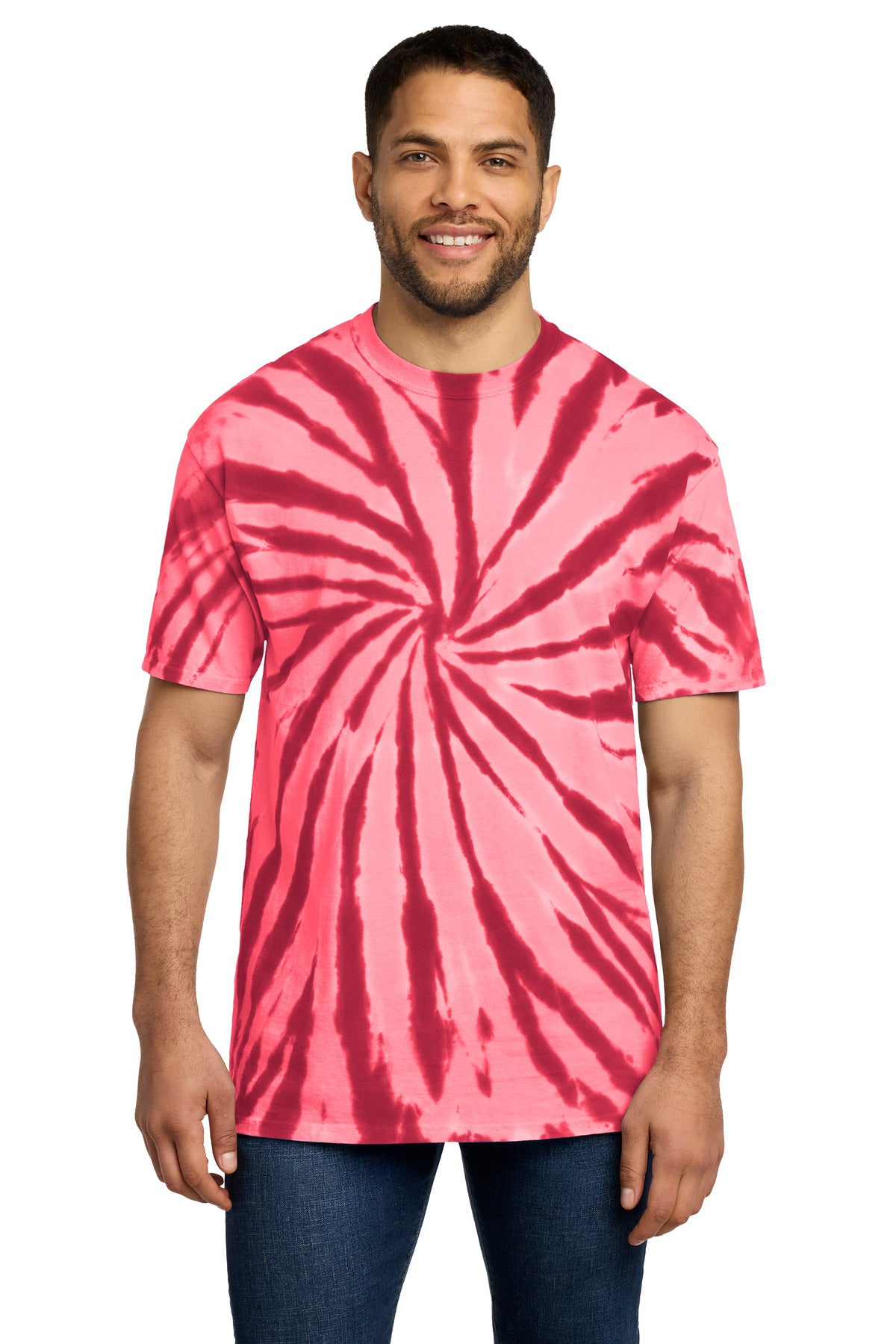 Custom Embroidery or DTF Print - Port & Co ®  Tie-Dye Tee. PC147