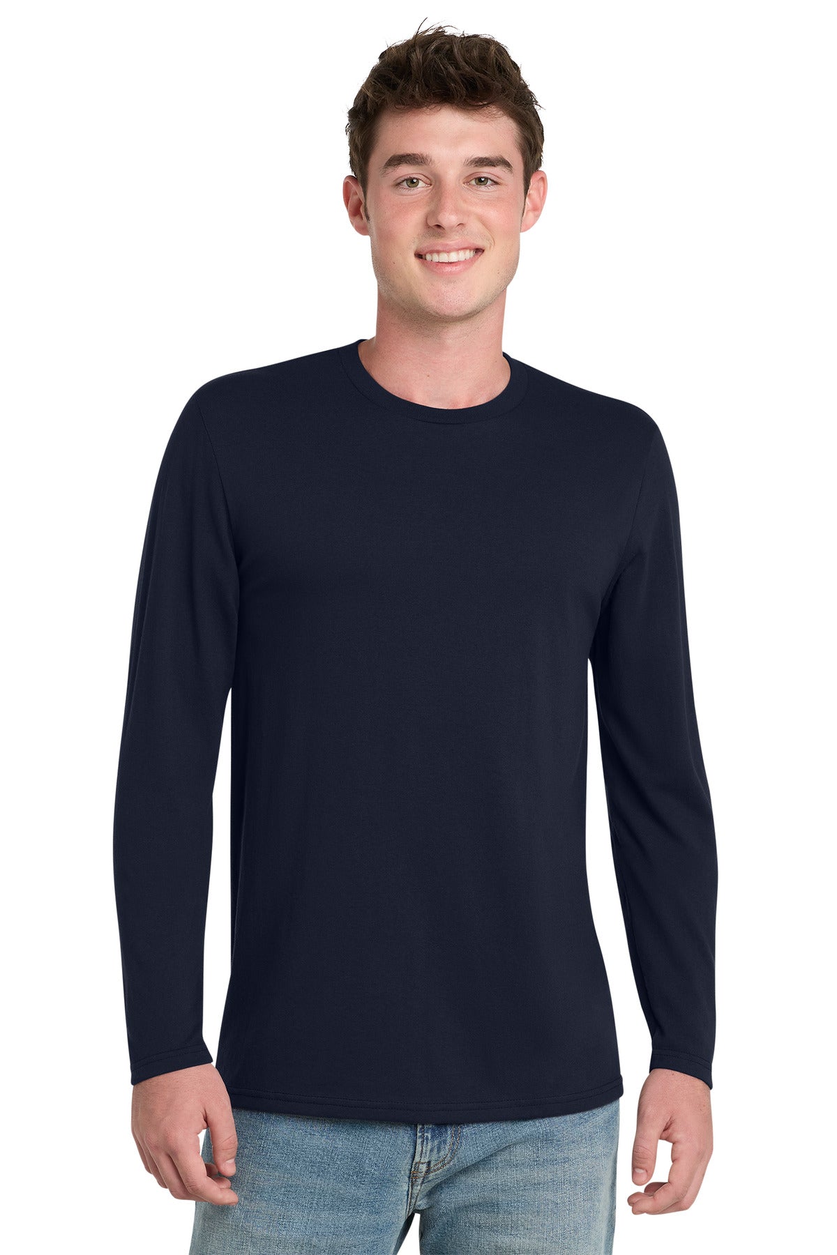 Custom Embroidery or DTF Print - Port & Co ®  Tri-Blend Long Sleeve Tee. PC330LS