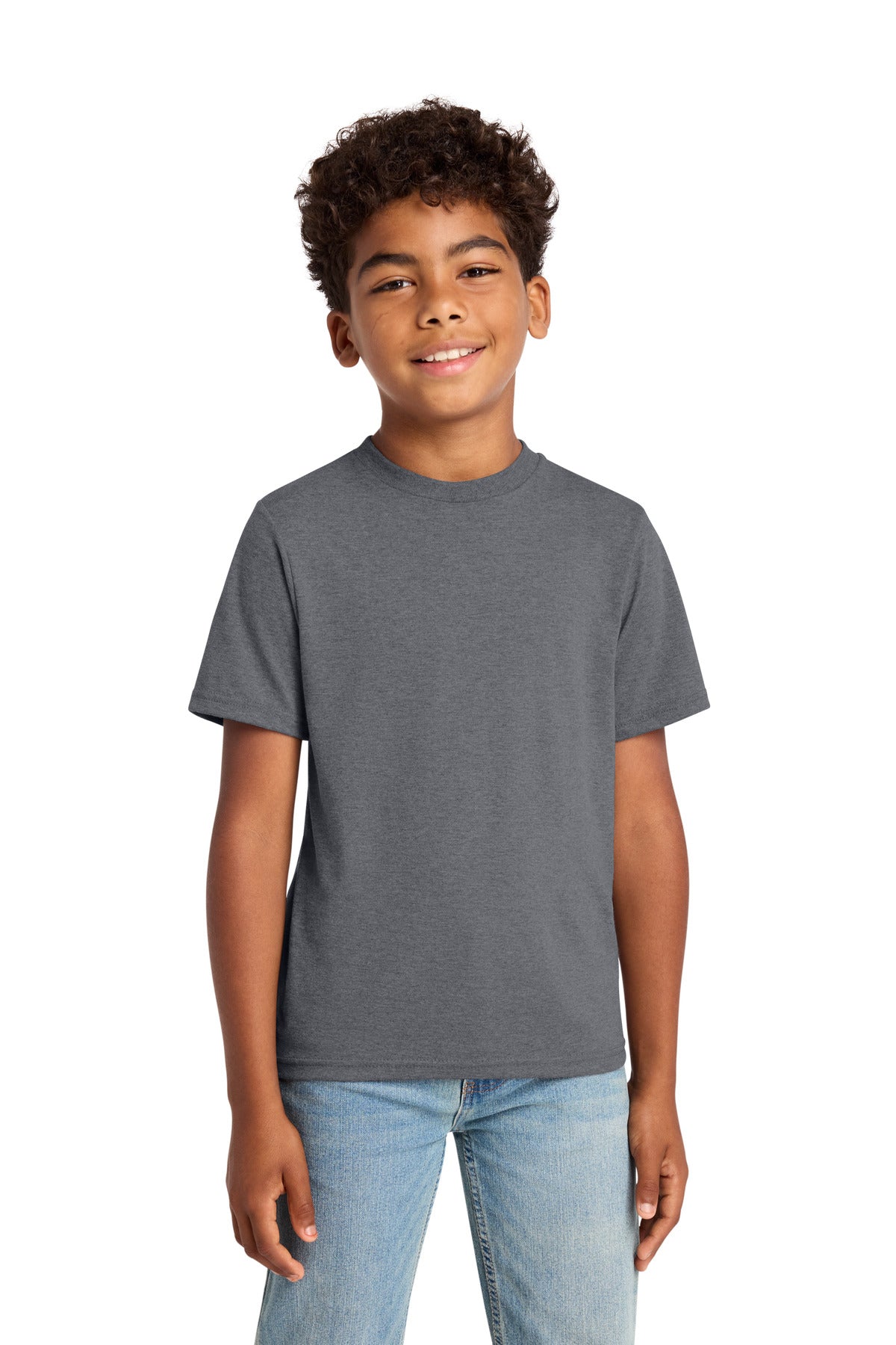 Custom Embroidery or DTF Print - Port & Co ®  Youth Tri-Blend Tee PC330Y