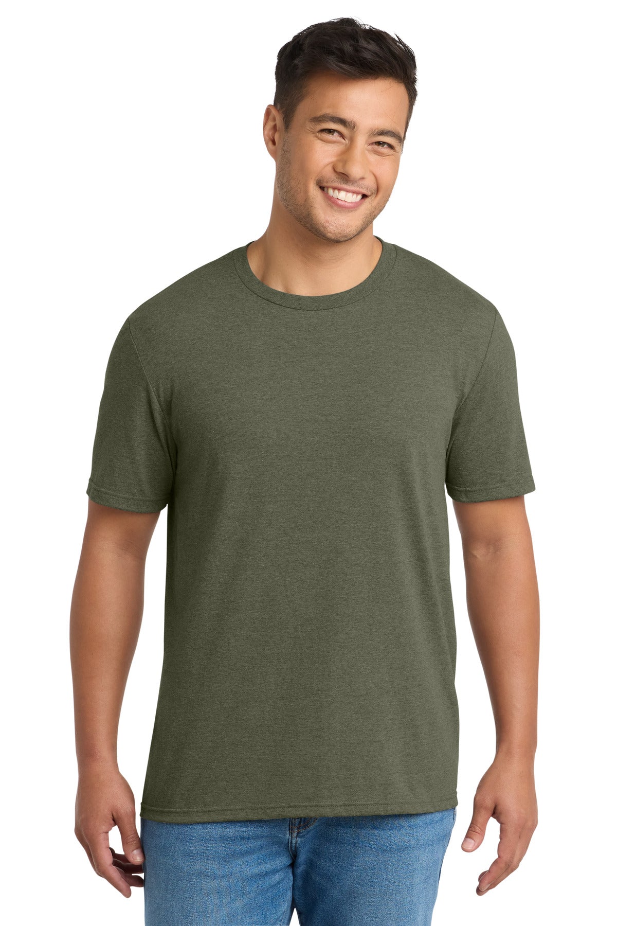 Custom Embroidery or DTF Print - Port & Co ®  Tri-Blend Tee. PC330