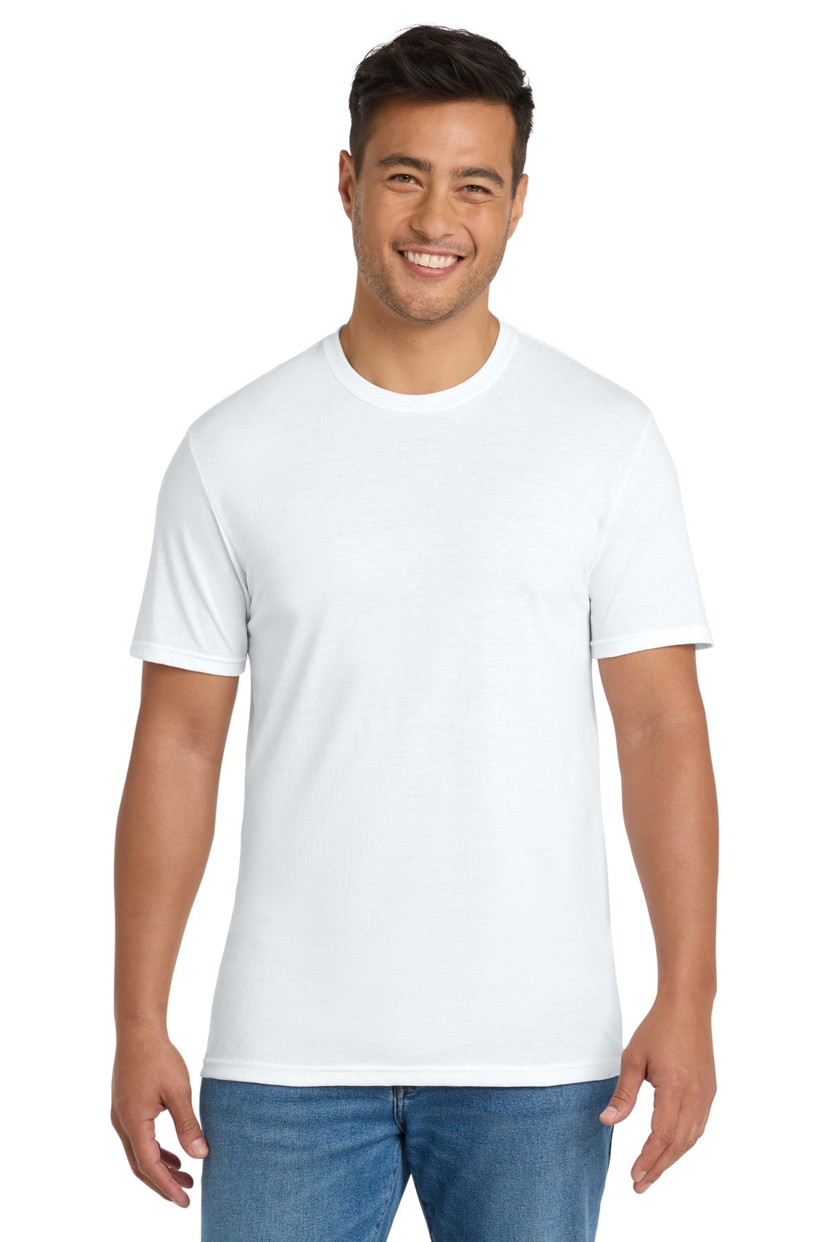 Custom Embroidery or DTF Print - Port & Co ®  Tri-Blend Tee. PC330
