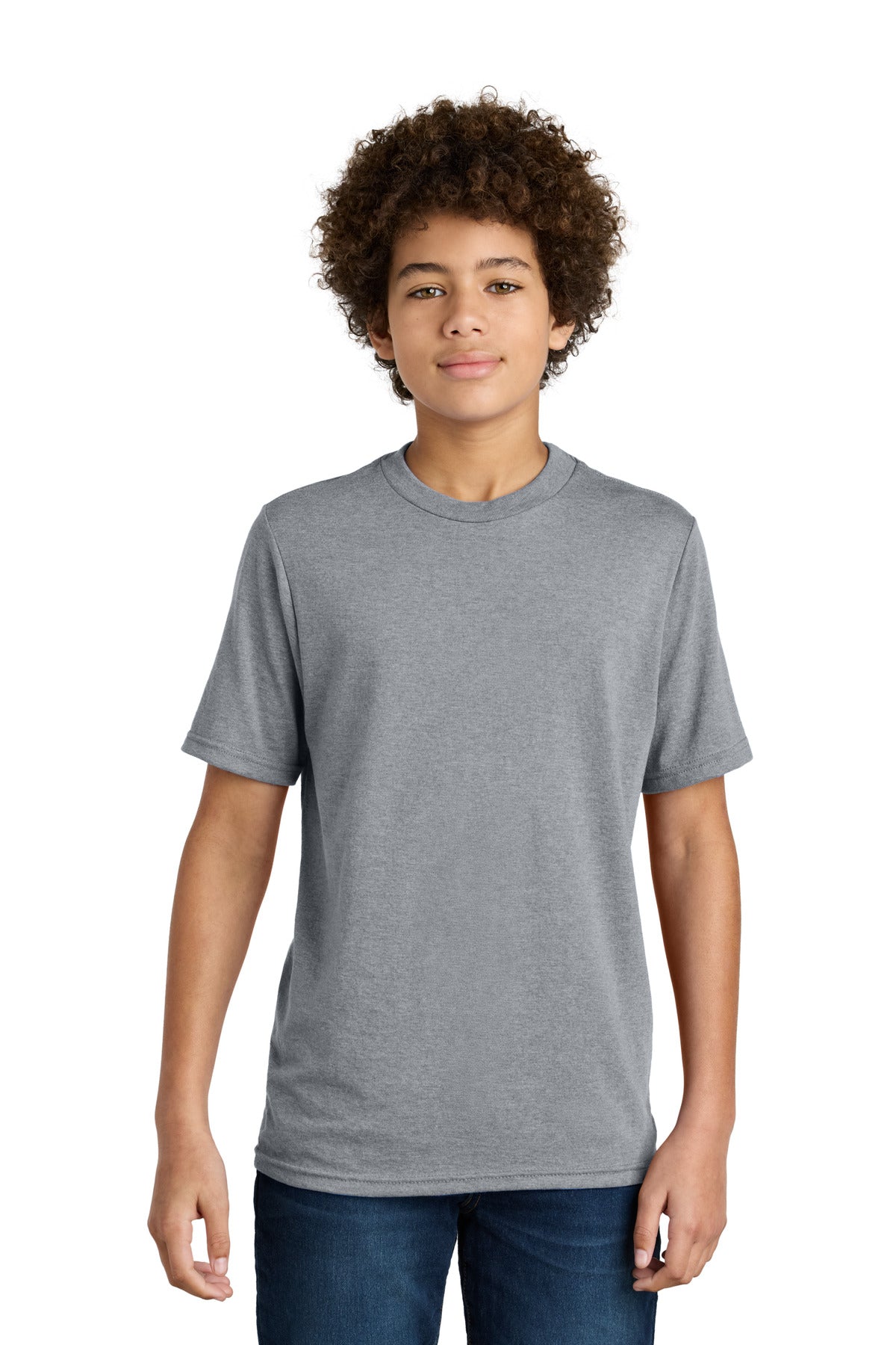 Custom Embroidery or DTF Print - Port & Co ®  Youth CVC Tee PC340Y