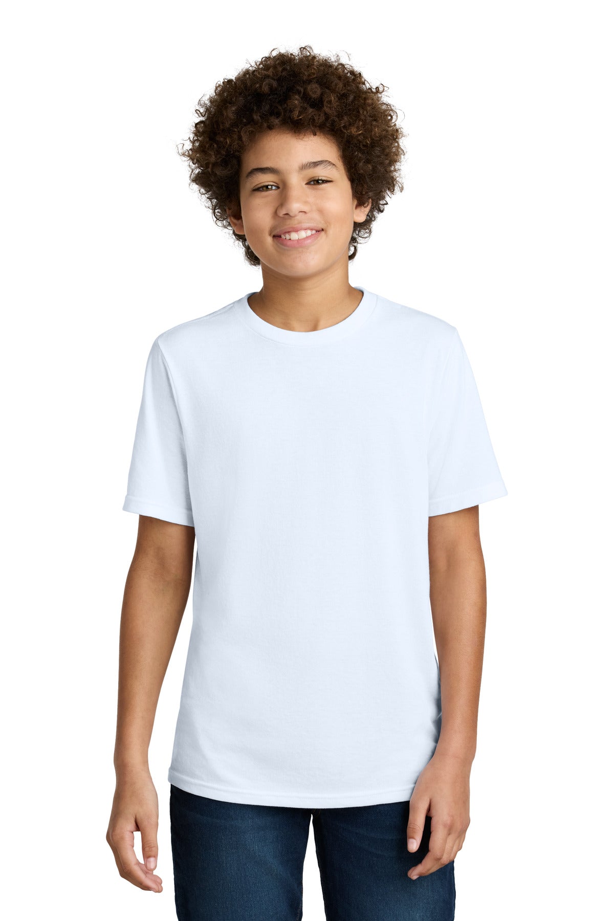 Custom Embroidery or DTF Print - Port & Co ®  Youth CVC Tee PC340Y