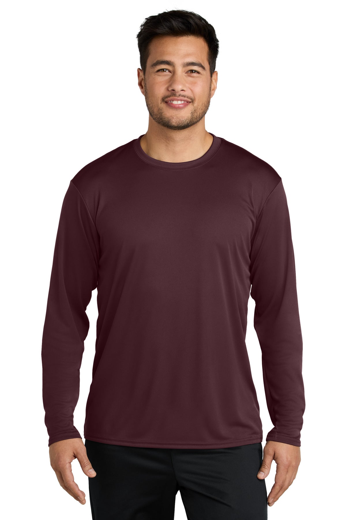Custom Embroidered - Port & Co ™  Long Sleeve Performance Tee. PC380LS