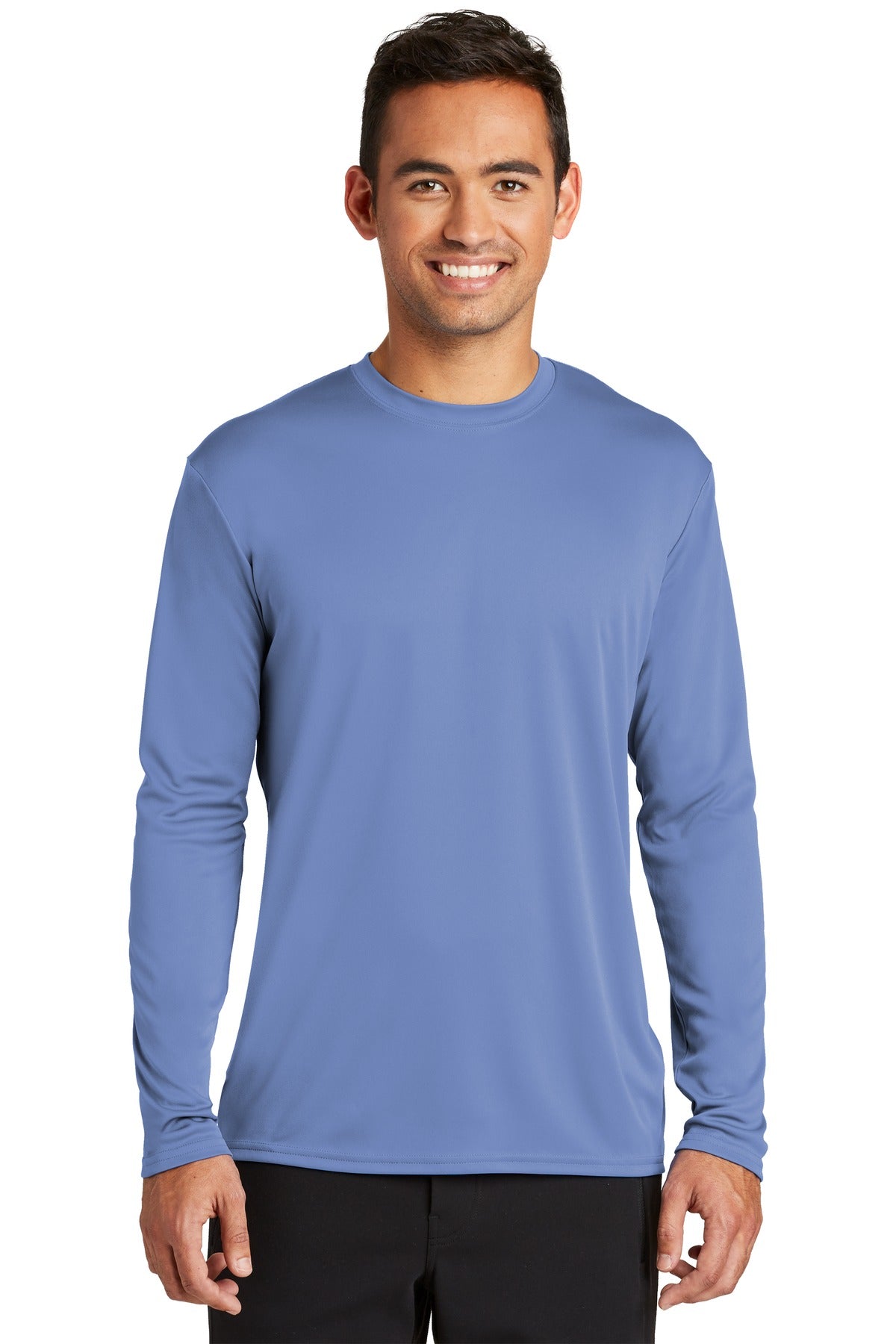 Custom Embroidered - Port & Co ™  Long Sleeve Performance Tee. PC380LS