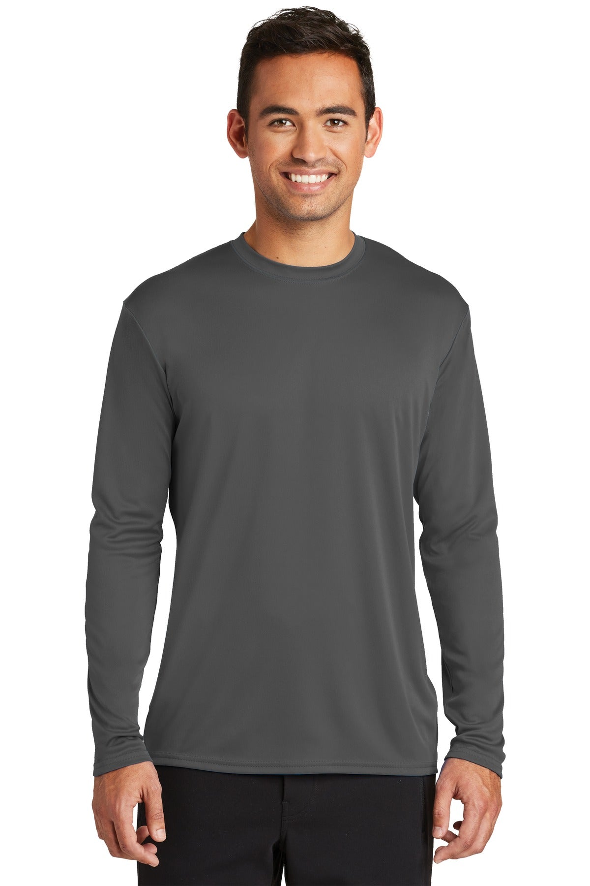 Custom Embroidered - Port & Co ™  Long Sleeve Performance Tee. PC380LS