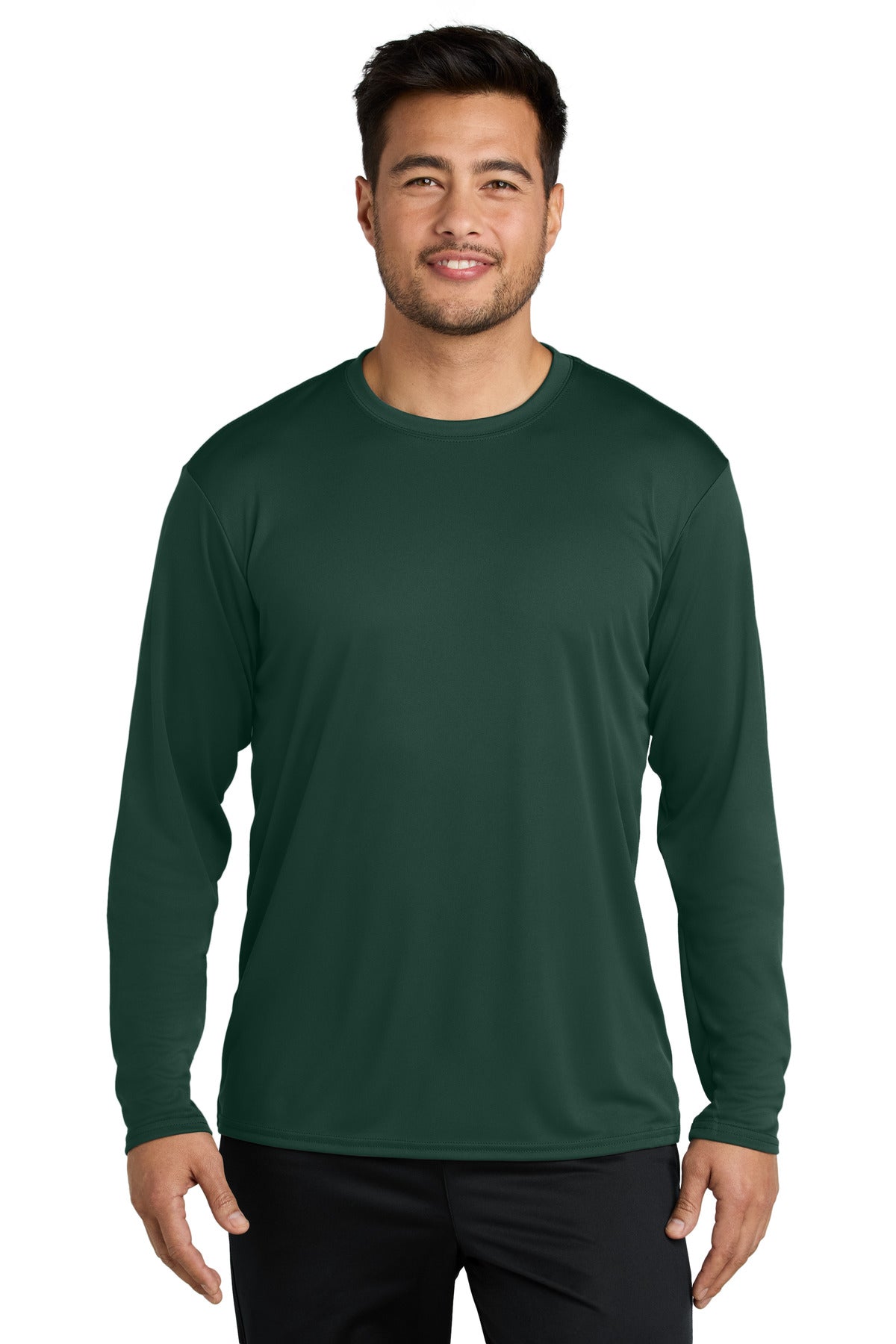 Custom Embroidered - Port & Co ™  Long Sleeve Performance Tee. PC380LS