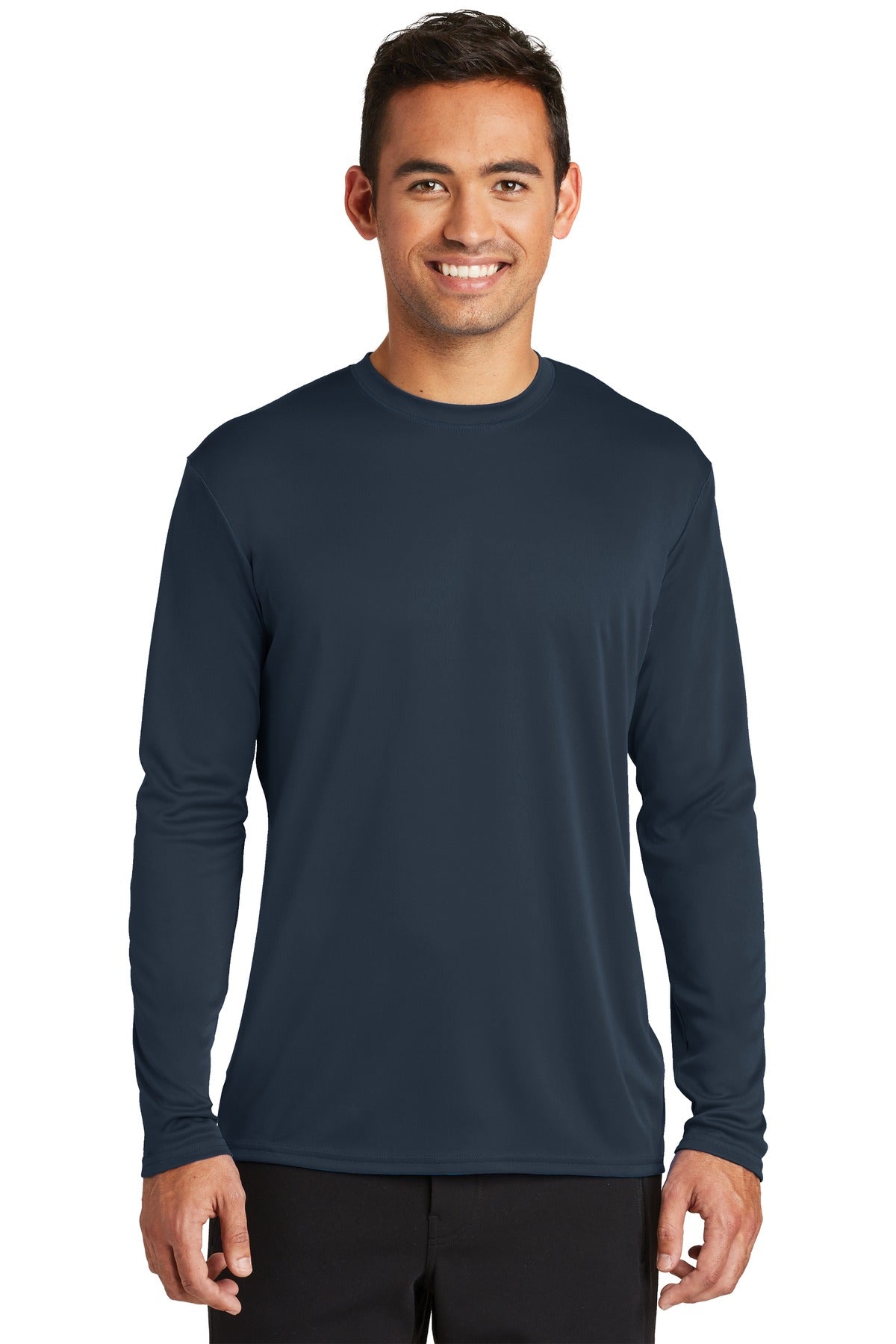 Custom Embroidered - Port & Co ™  Long Sleeve Performance Tee. PC380LS