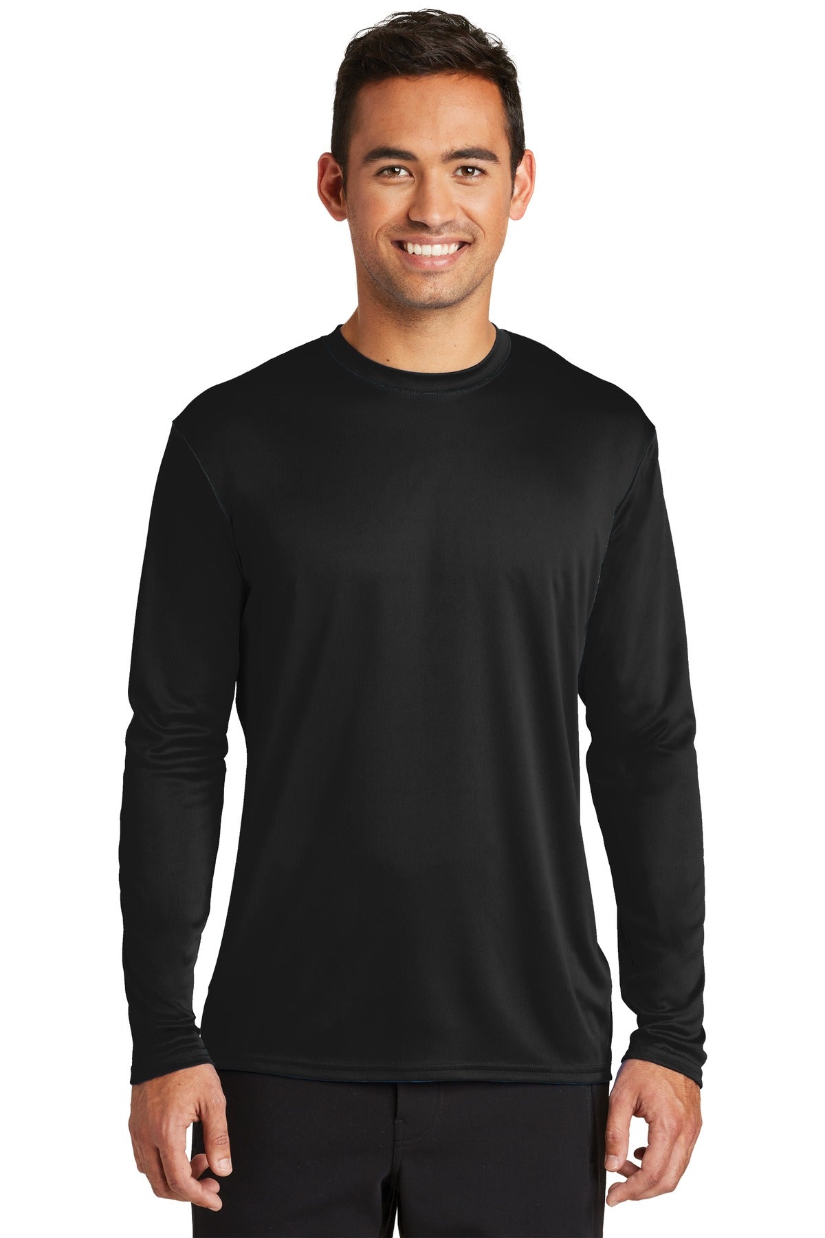 Custom Embroidered - Port & Co ™  Long Sleeve Performance Tee. PC380LS