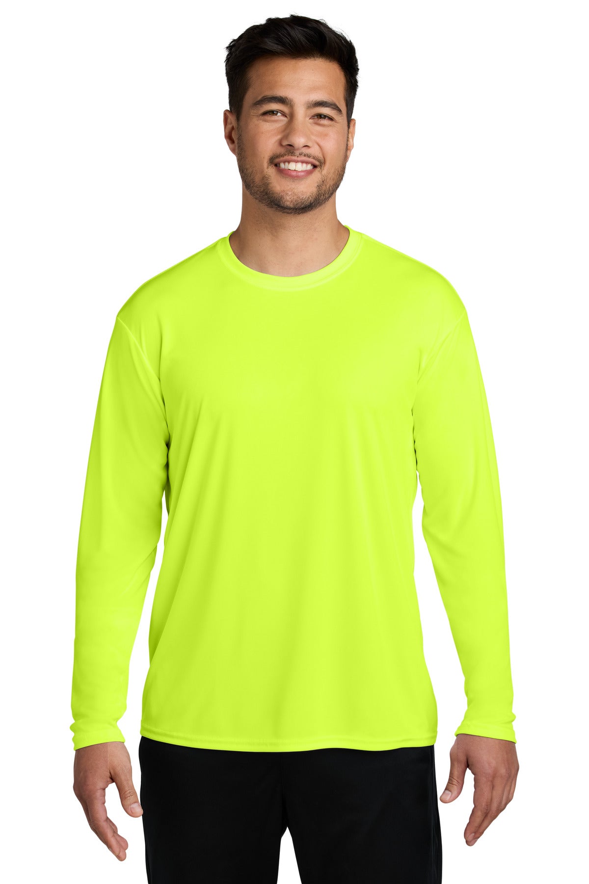 Custom Embroidered - Port & Co ™  Long Sleeve Performance Tee. PC380LS