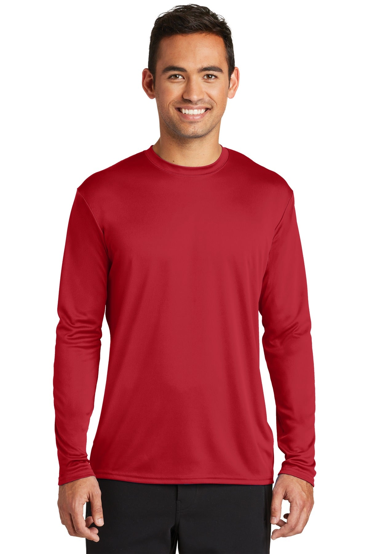 Custom Embroidered - Port & Co ™  Long Sleeve Performance Tee. PC380LS