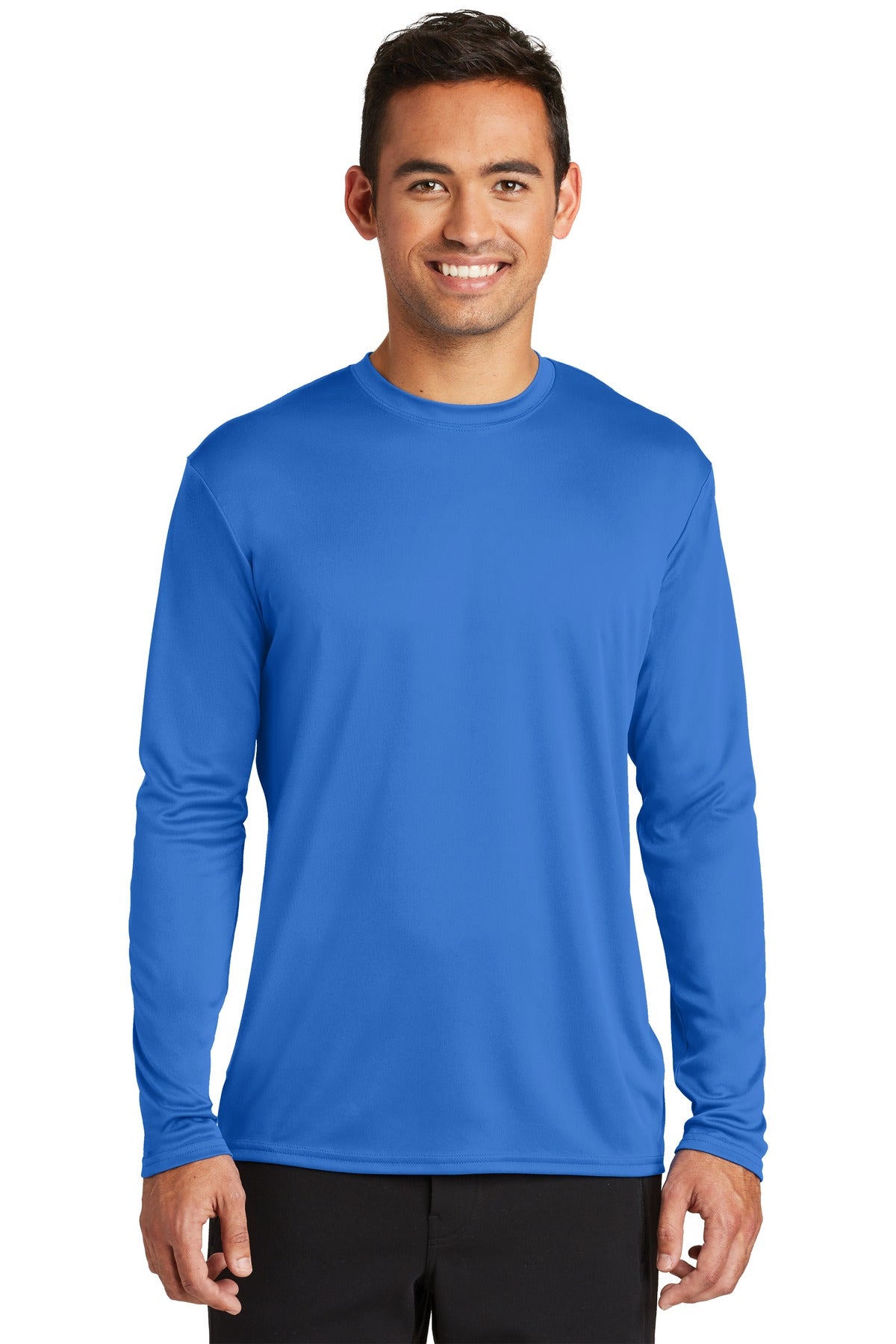 Custom Embroidered - Port & Co ™  Long Sleeve Performance Tee. PC380LS