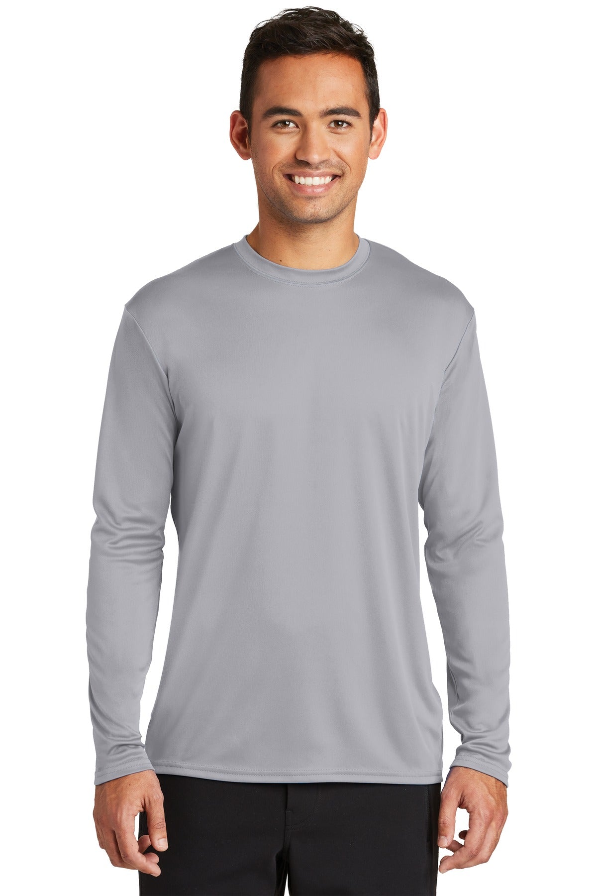Custom Embroidered - Port & Co ™  Long Sleeve Performance Tee. PC380LS