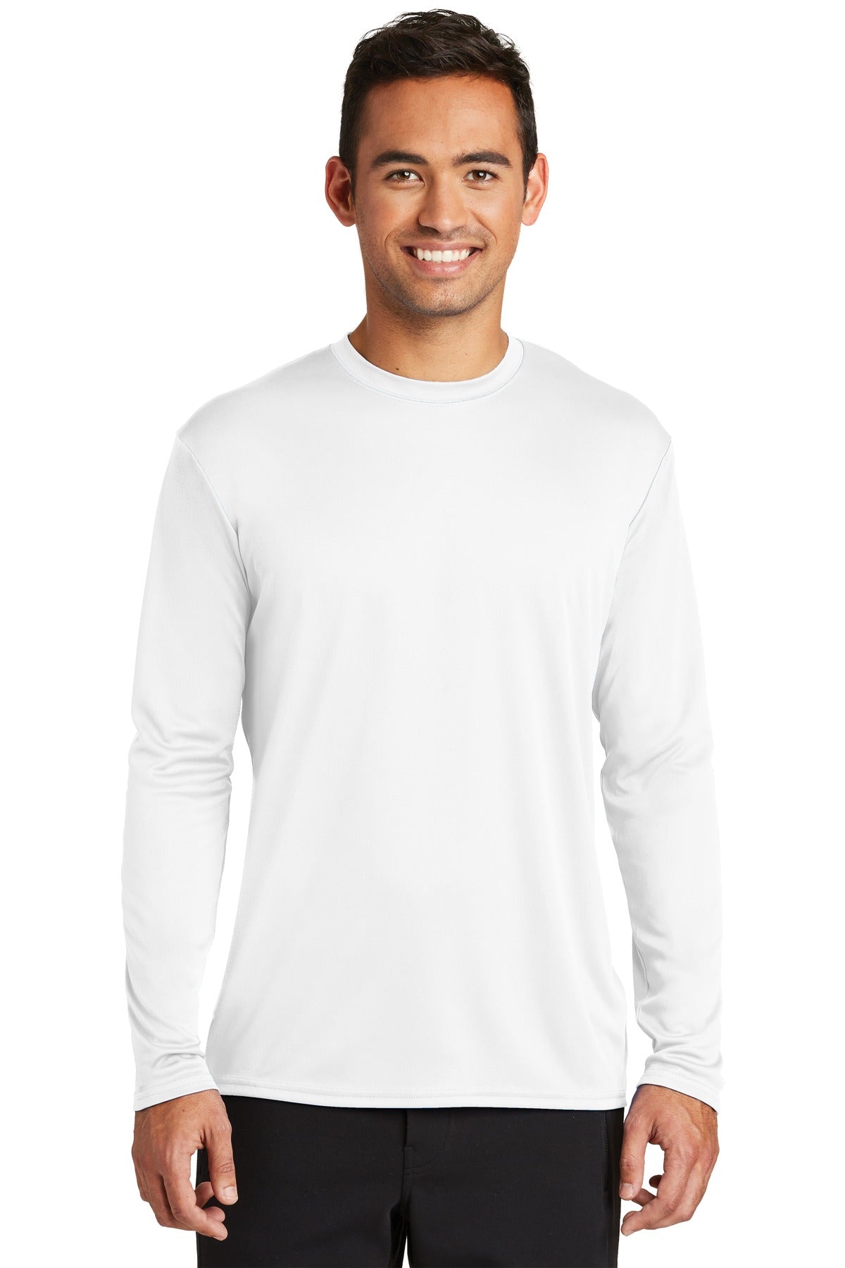 Custom Embroidered - Port & Co ™  Long Sleeve Performance Tee. PC380LS