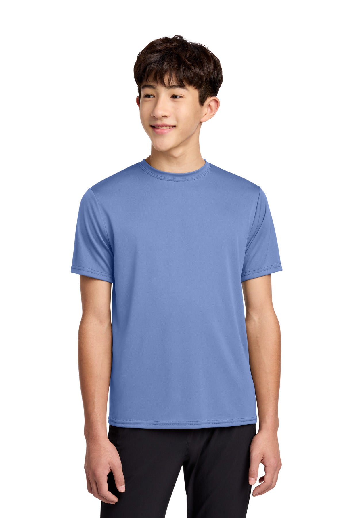 Custom Embroidery or DTF Print - Port & Co ®  Youth Performance Tee. PC380Y