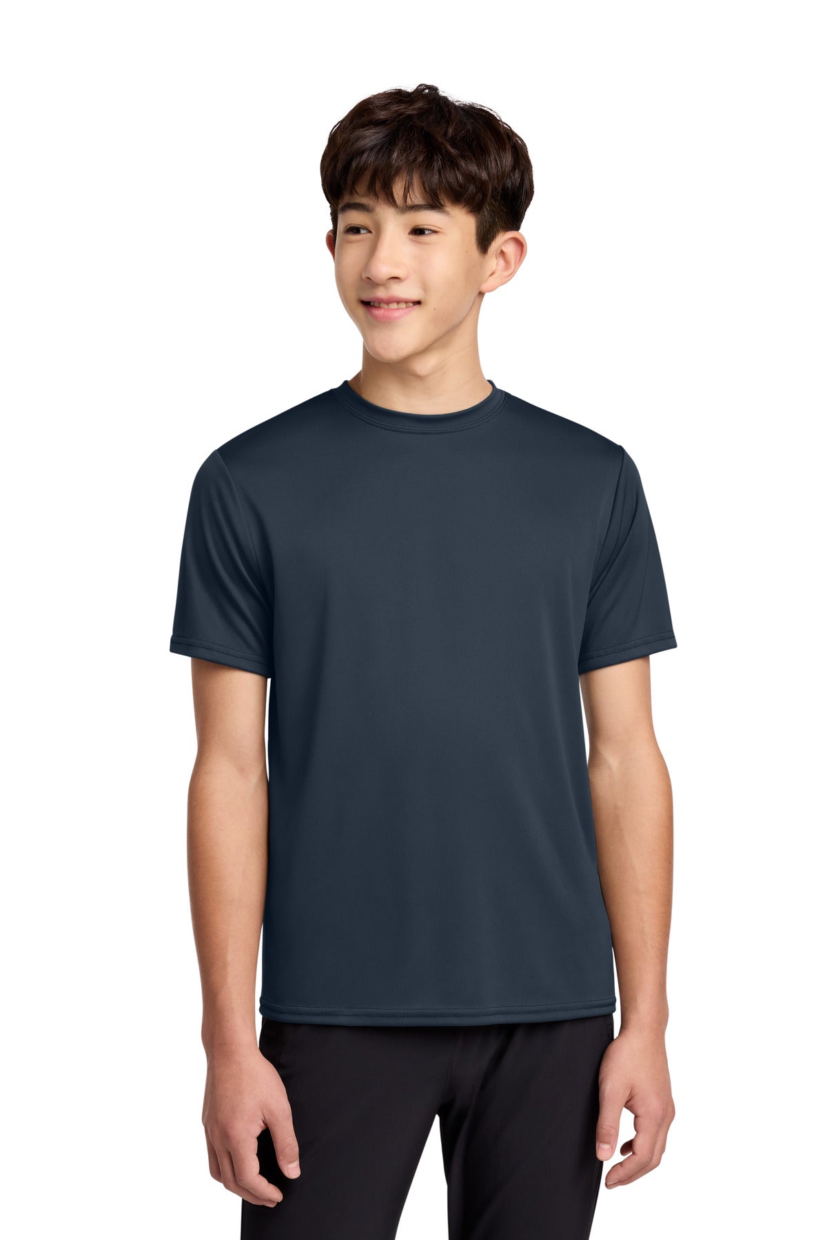 Custom Embroidery or DTF Print - Port & Co ®  Youth Performance Tee. PC380Y