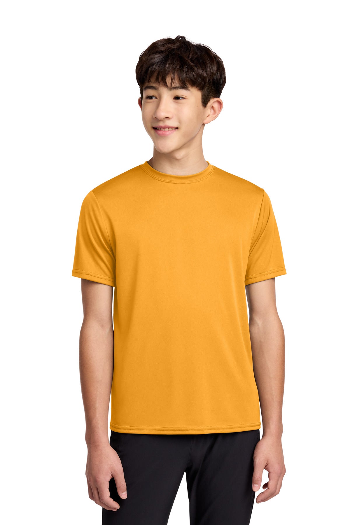 Custom Embroidery or DTF Print - Port & Co ®  Youth Performance Tee. PC380Y