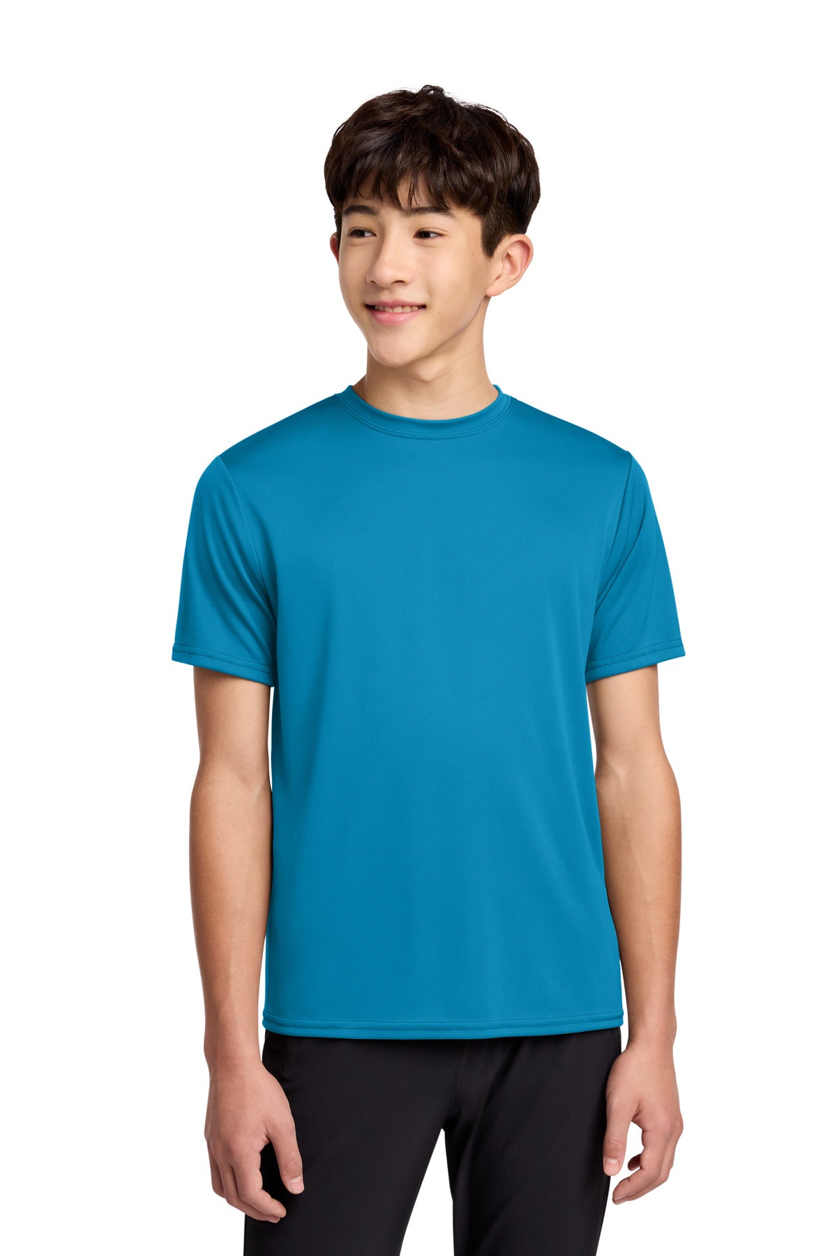 Custom Embroidery or DTF Print - Port & Co ®  Youth Performance Tee. PC380Y