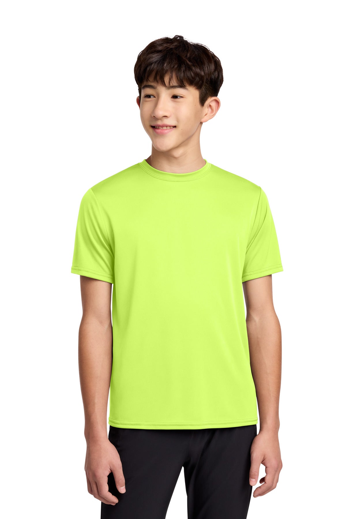 Custom Embroidery or DTF Print - Port & Co ®  Youth Performance Tee. PC380Y