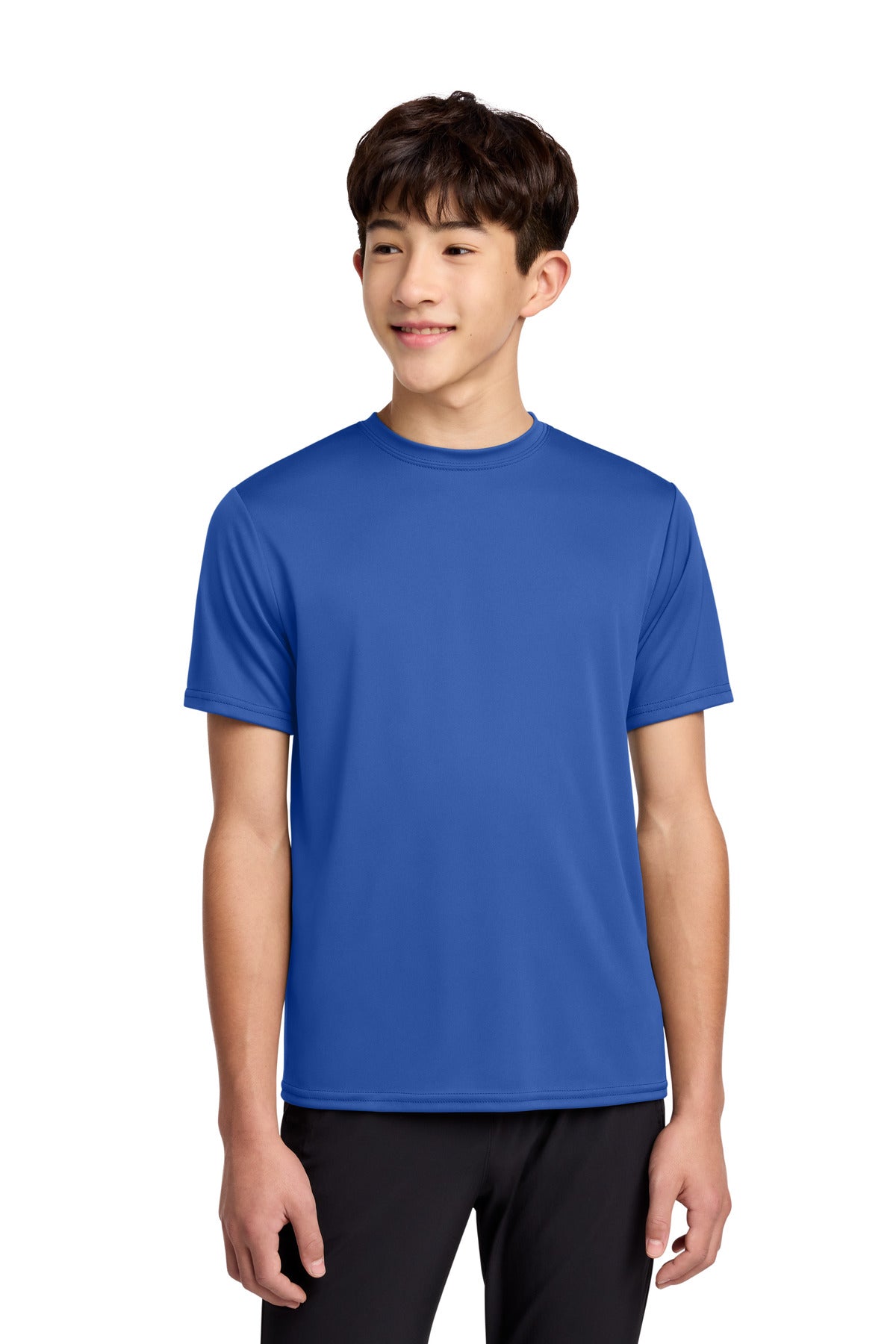 Custom Embroidery or DTF Print - Port & Co ®  Youth Performance Tee. PC380Y