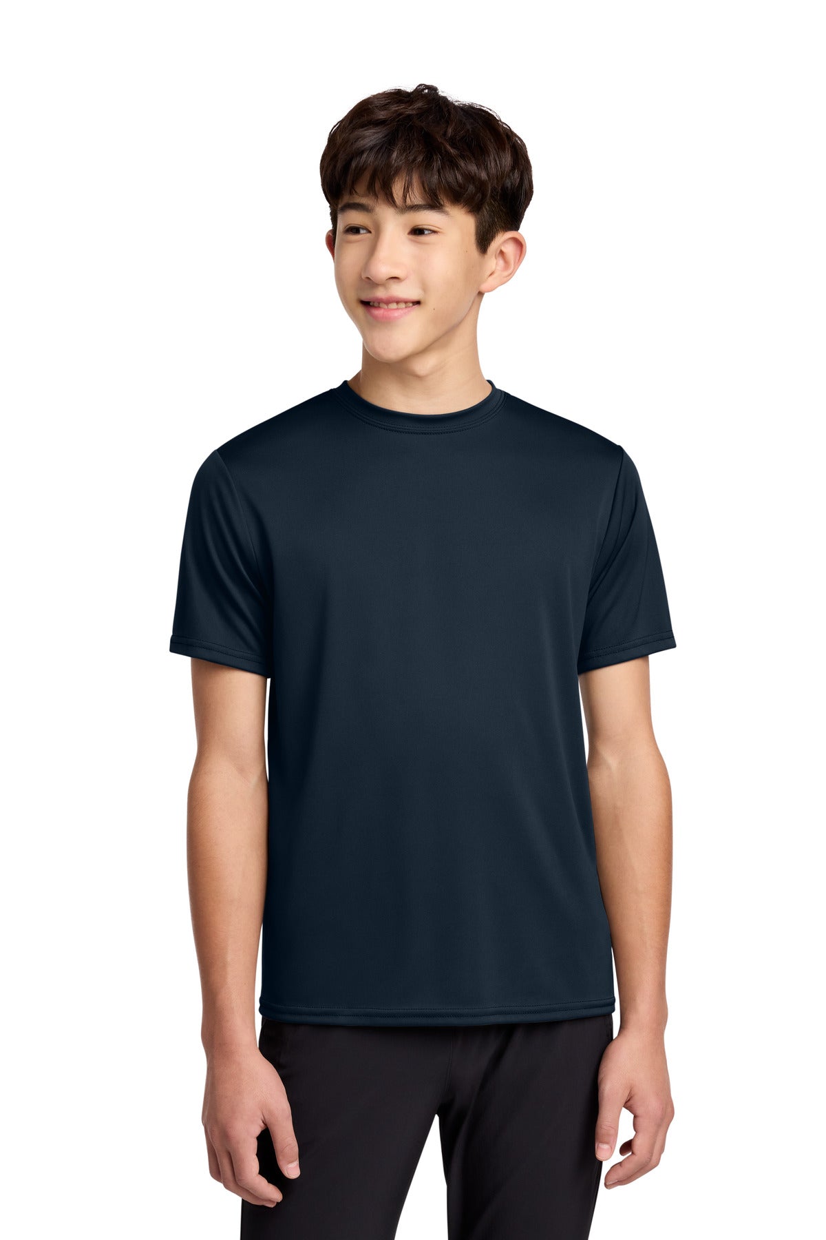 Custom Embroidery or DTF Print - Port & Co ®  Youth Performance Tee. PC380Y
