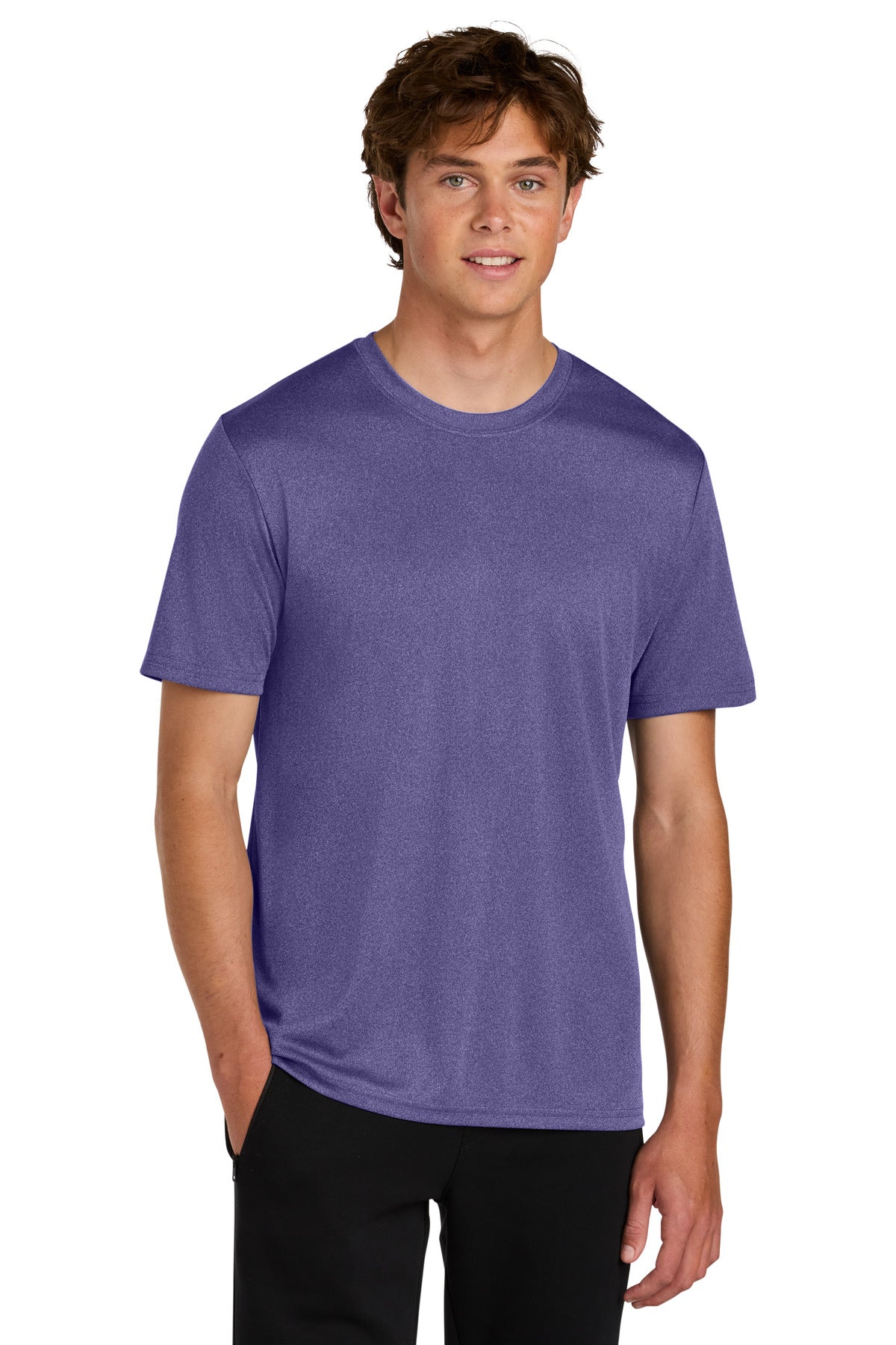 Custom Embroidery or DTF Print - Port & Co ®  Heather Performance Tee PC390