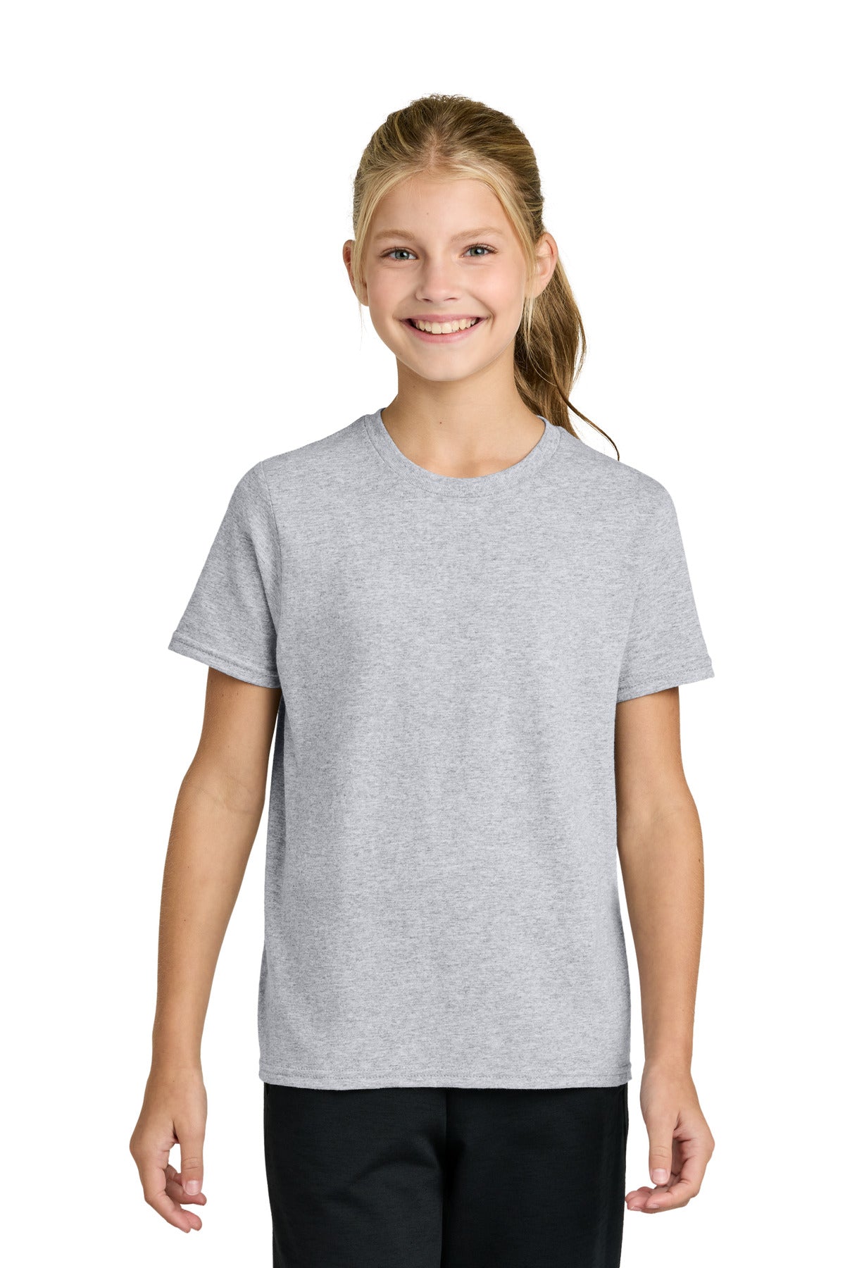 Custom Embroidery or DTF Print - Port & Co ®  Youth Easy Cotton Tee PC43Y