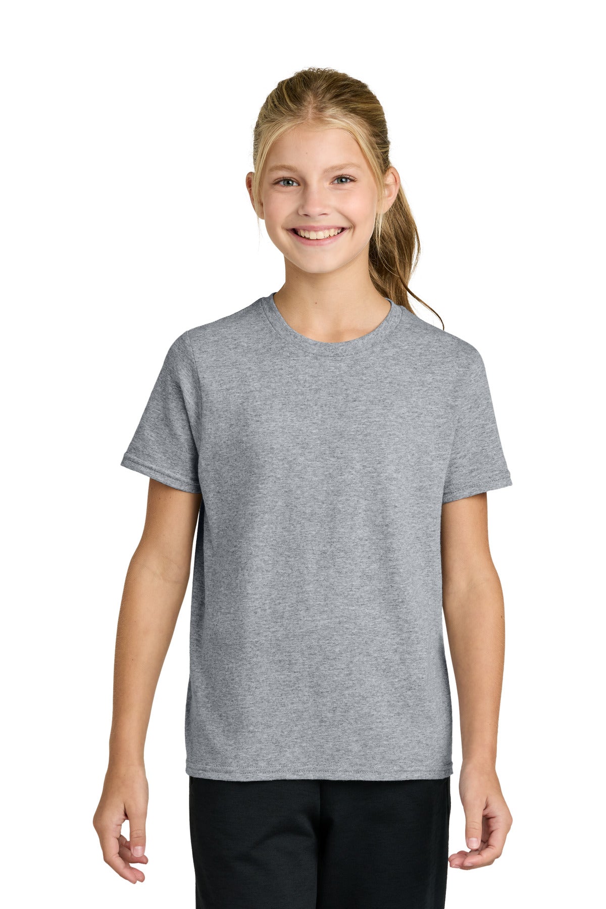 Custom Embroidery or DTF Print - Port & Co ®  Youth Easy Cotton Tee PC43Y