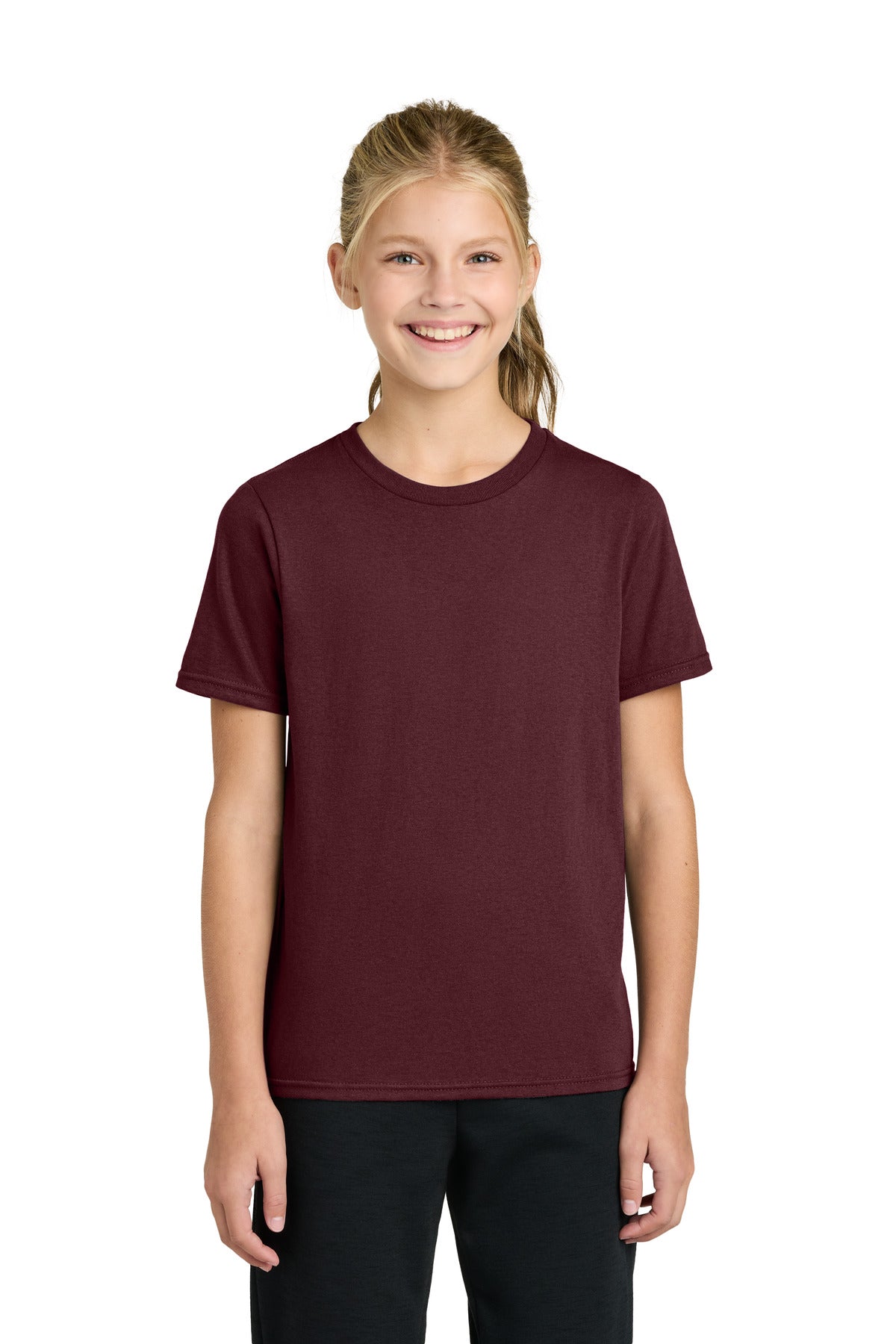 Custom Embroidery or DTF Print - Port & Co ®  Youth Easy Cotton Tee PC43Y