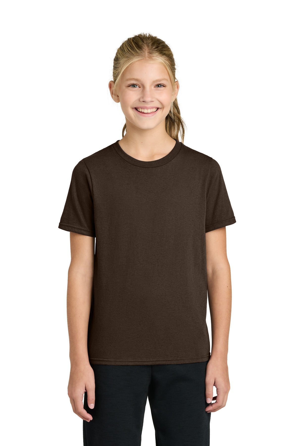Custom Embroidery or DTF Print - Port & Co ®  Youth Easy Cotton Tee PC43Y