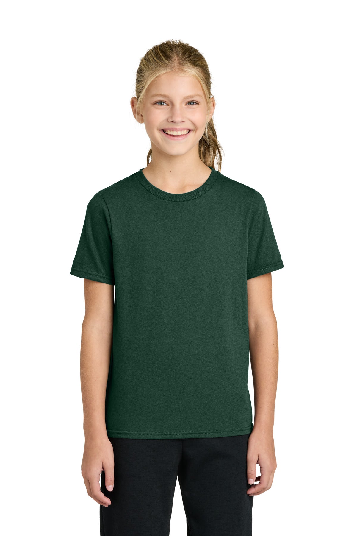 Custom Embroidery or DTF Print - Port & Co ®  Youth Easy Cotton Tee PC43Y