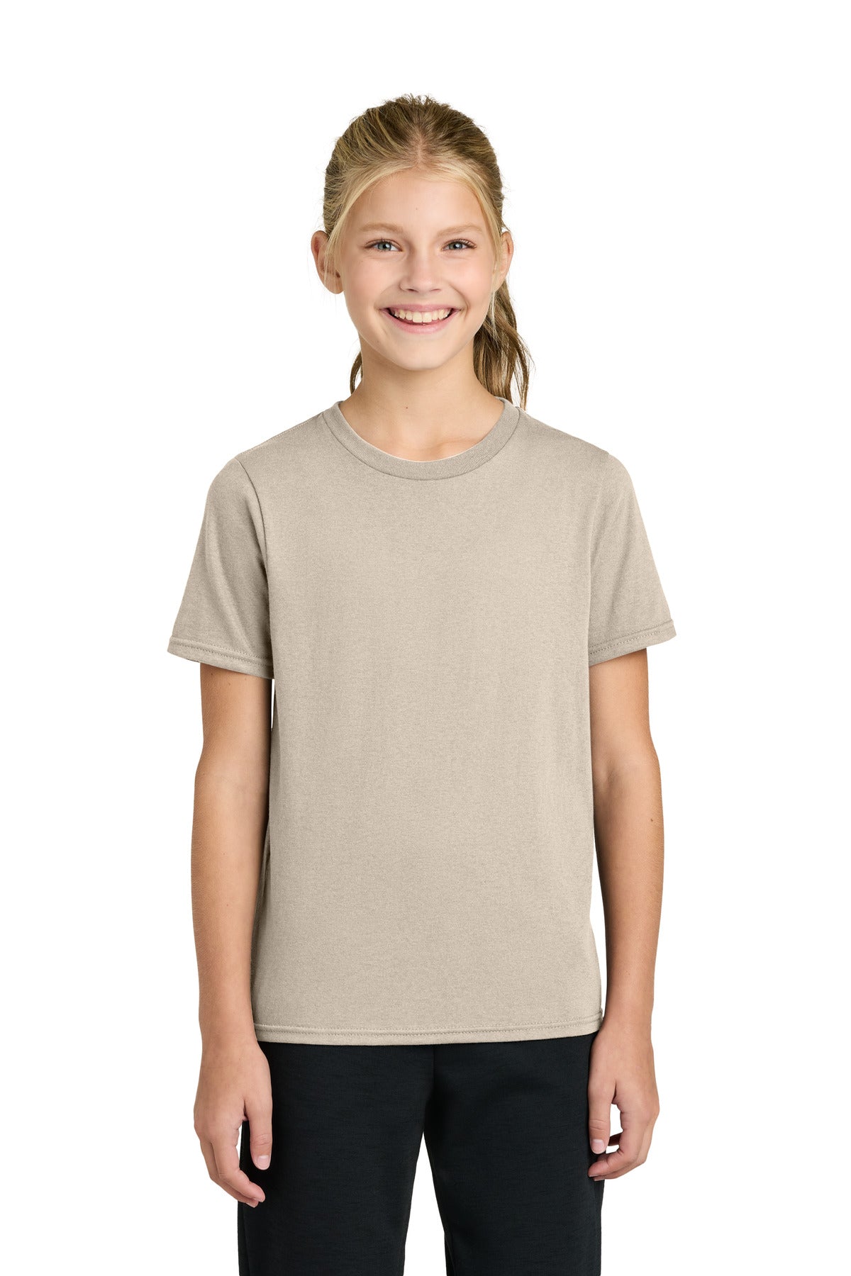 Custom Embroidery or DTF Print - Port & Co ®  Youth Easy Cotton Tee PC43Y