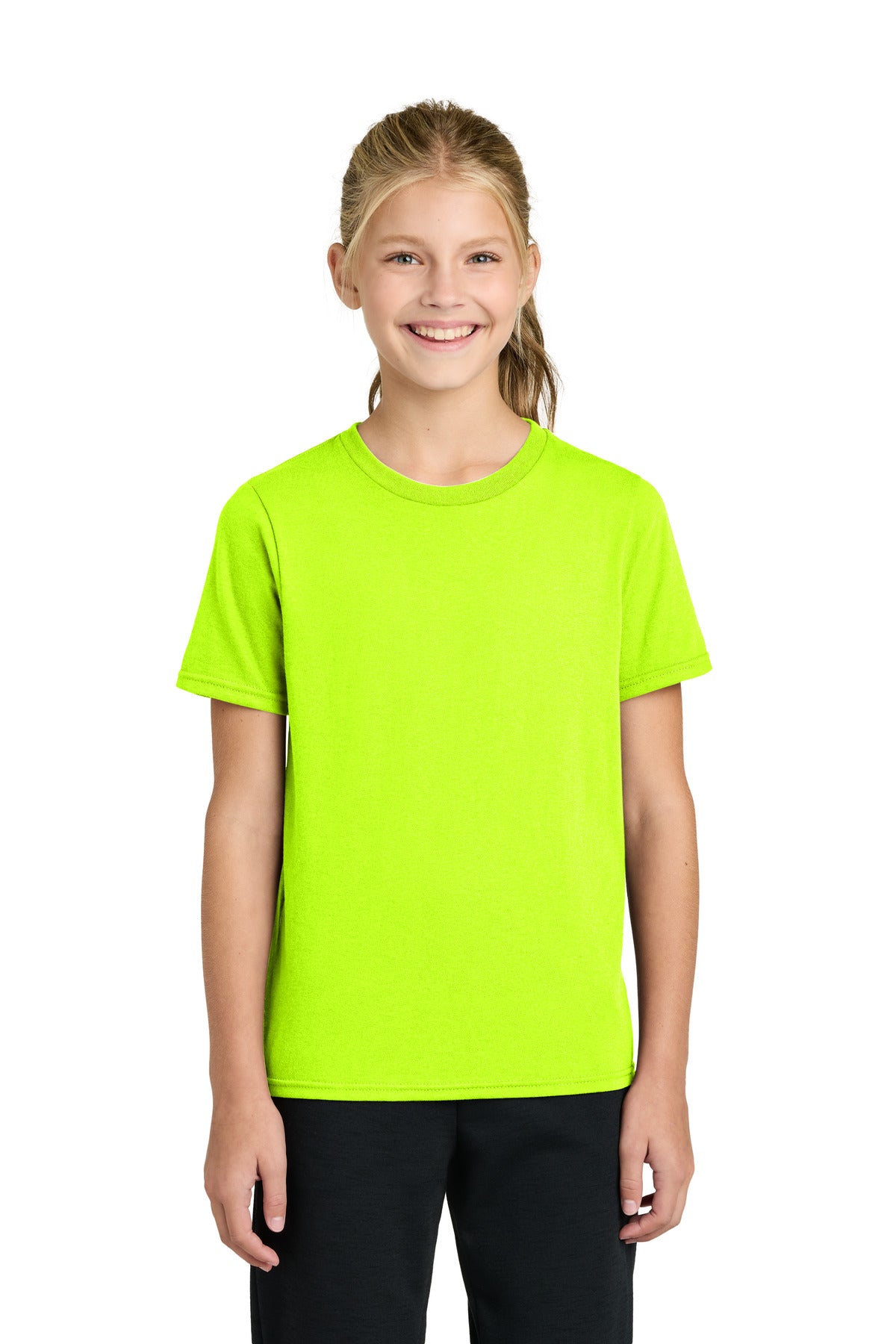 Custom Embroidery or DTF Print - Port & Co ®  Youth Easy Cotton Tee PC43Y