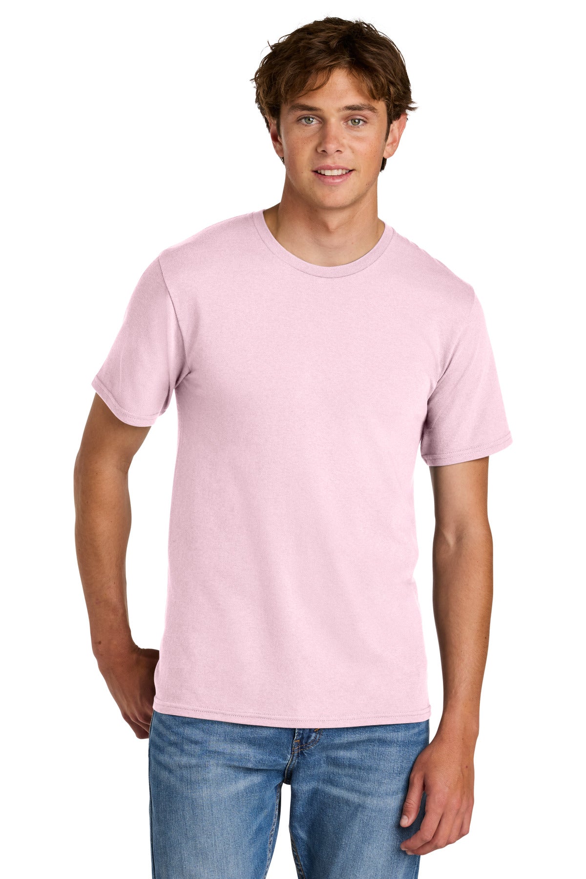 Custom Embroidery or DTF Print - Port & Co ®  Easy Cotton Tee PC43