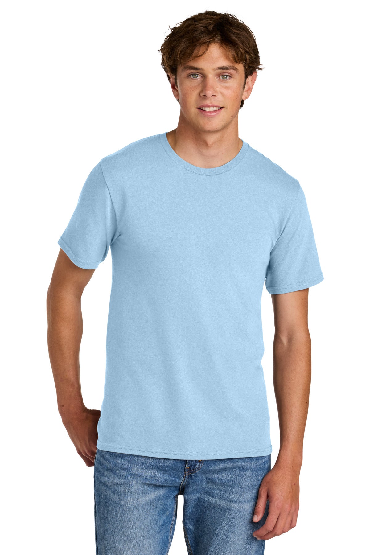Custom Embroidery or DTF Print - Port & Co ®  Easy Cotton Tee PC43