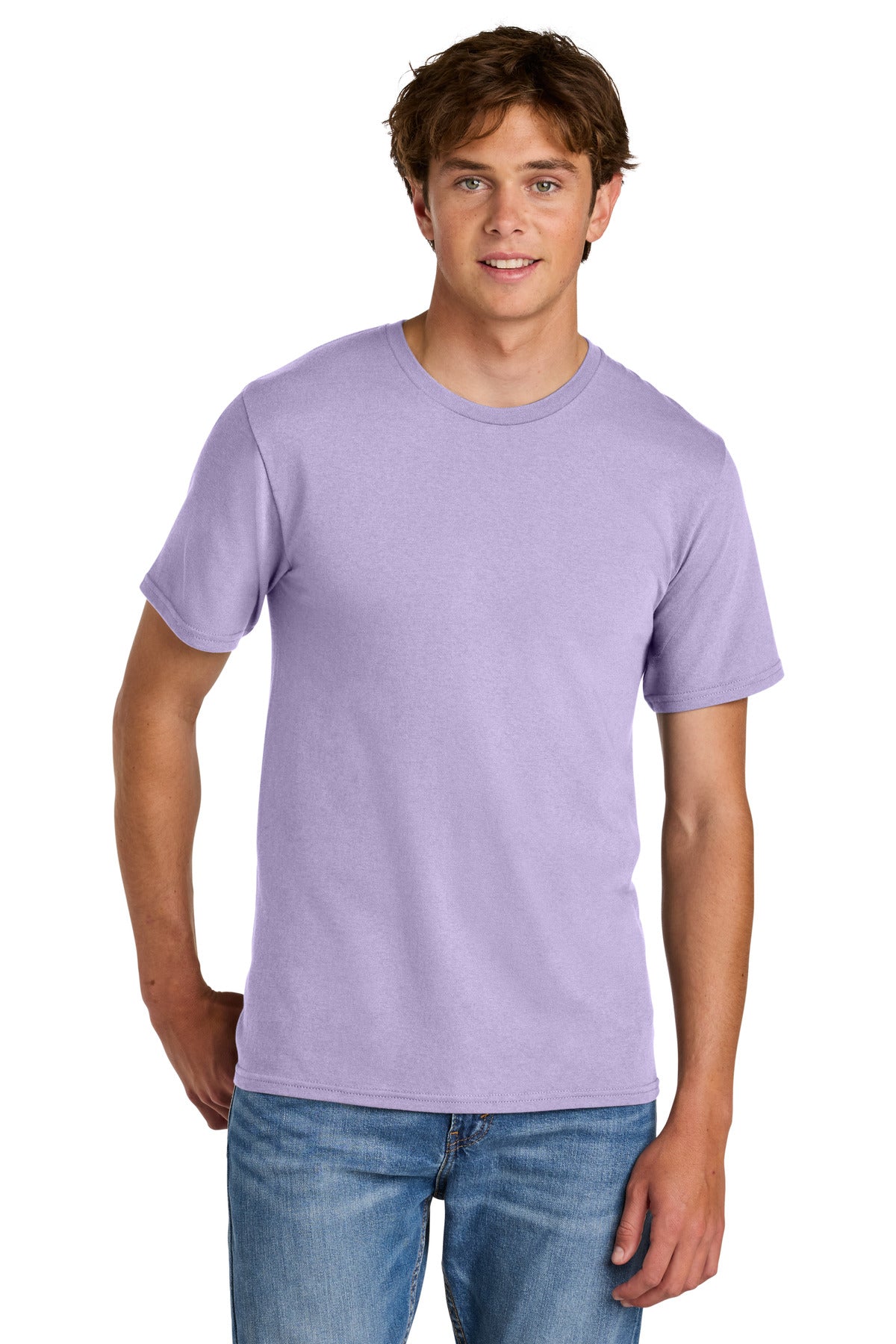 Custom Embroidery or DTF Print - Port & Co ®  Easy Cotton Tee PC43