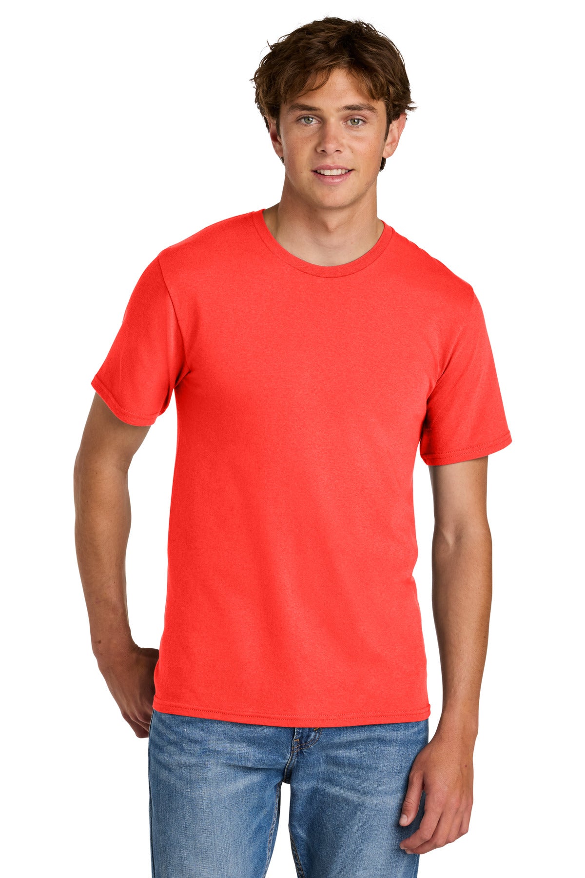 Custom Embroidery or DTF Print - Port & Co ®  Easy Cotton Tee PC43