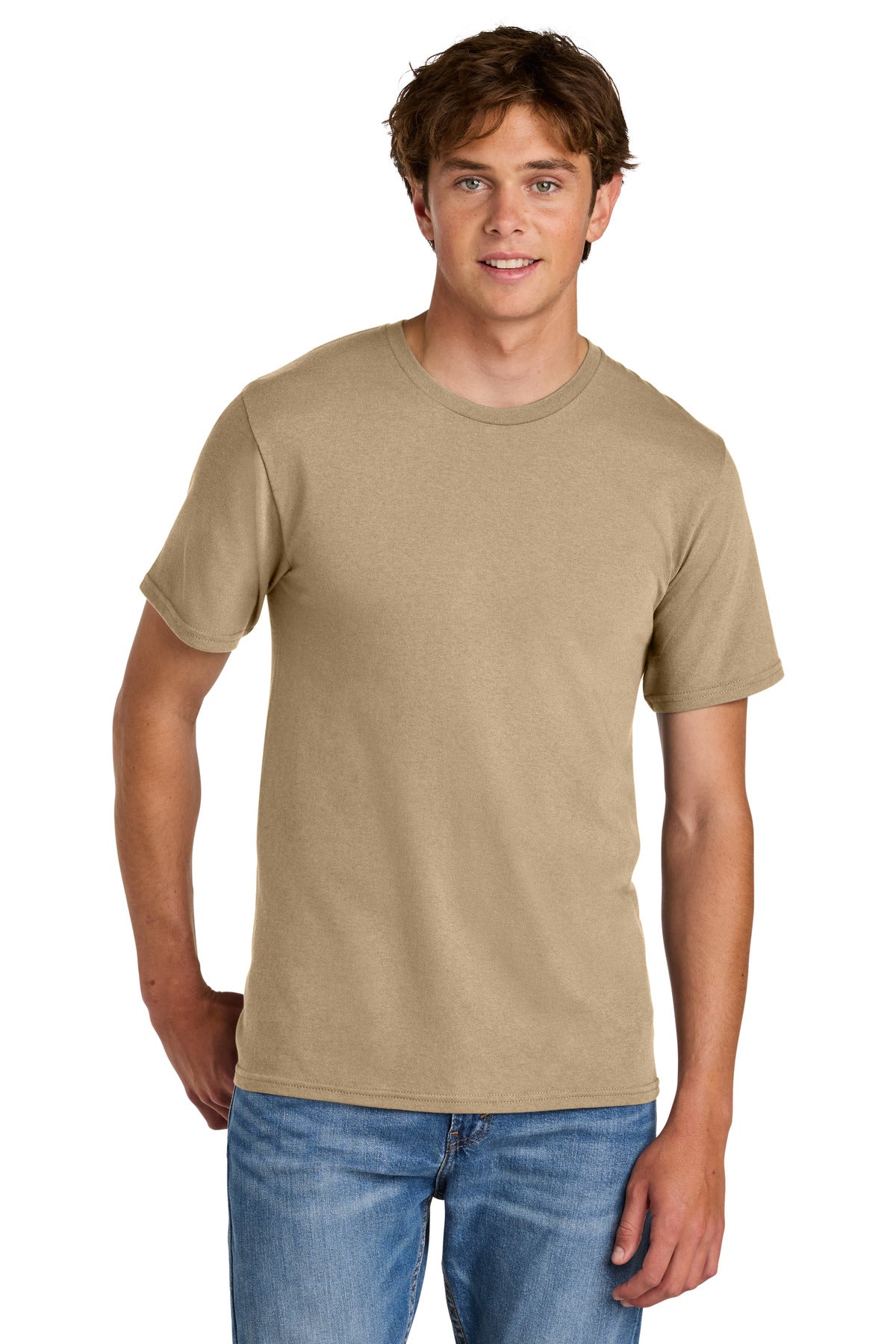 Custom Embroidery or DTF Print - Port & Co ®  Easy Cotton Tee PC43